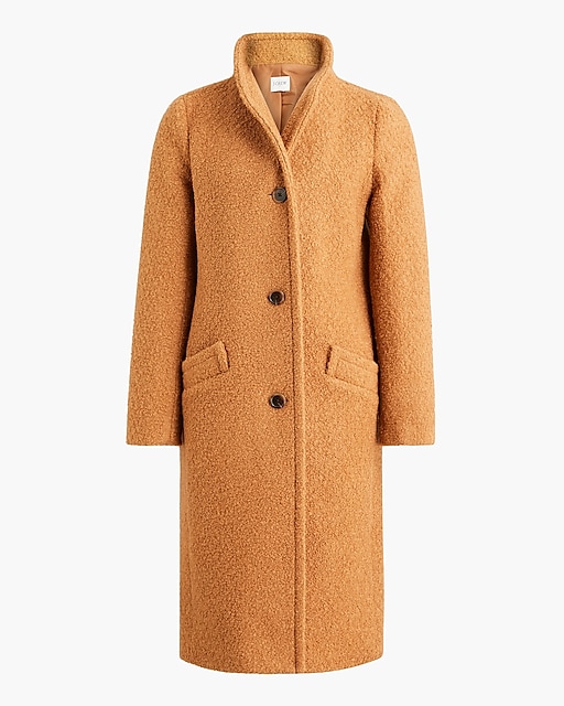  Textured wool-blend coat