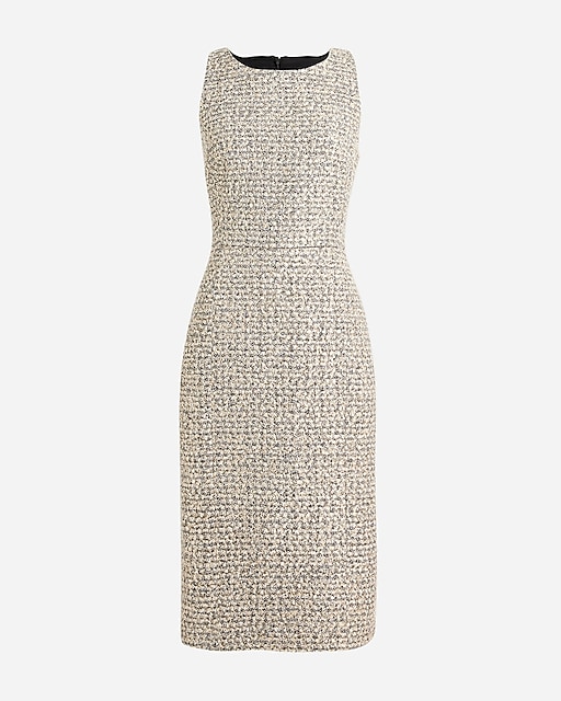  Collection sheath dress in tinsel tweed
