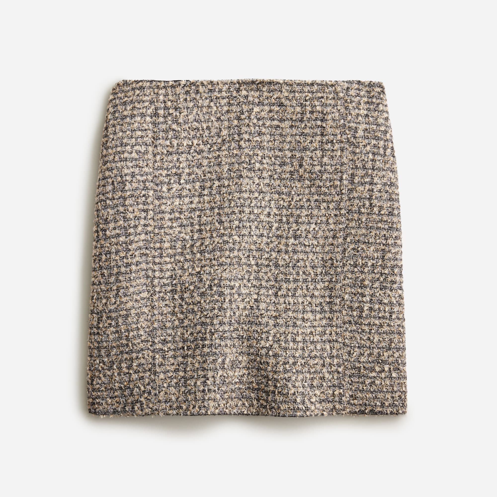  Collection A-line mini skirt in tinsel tweed