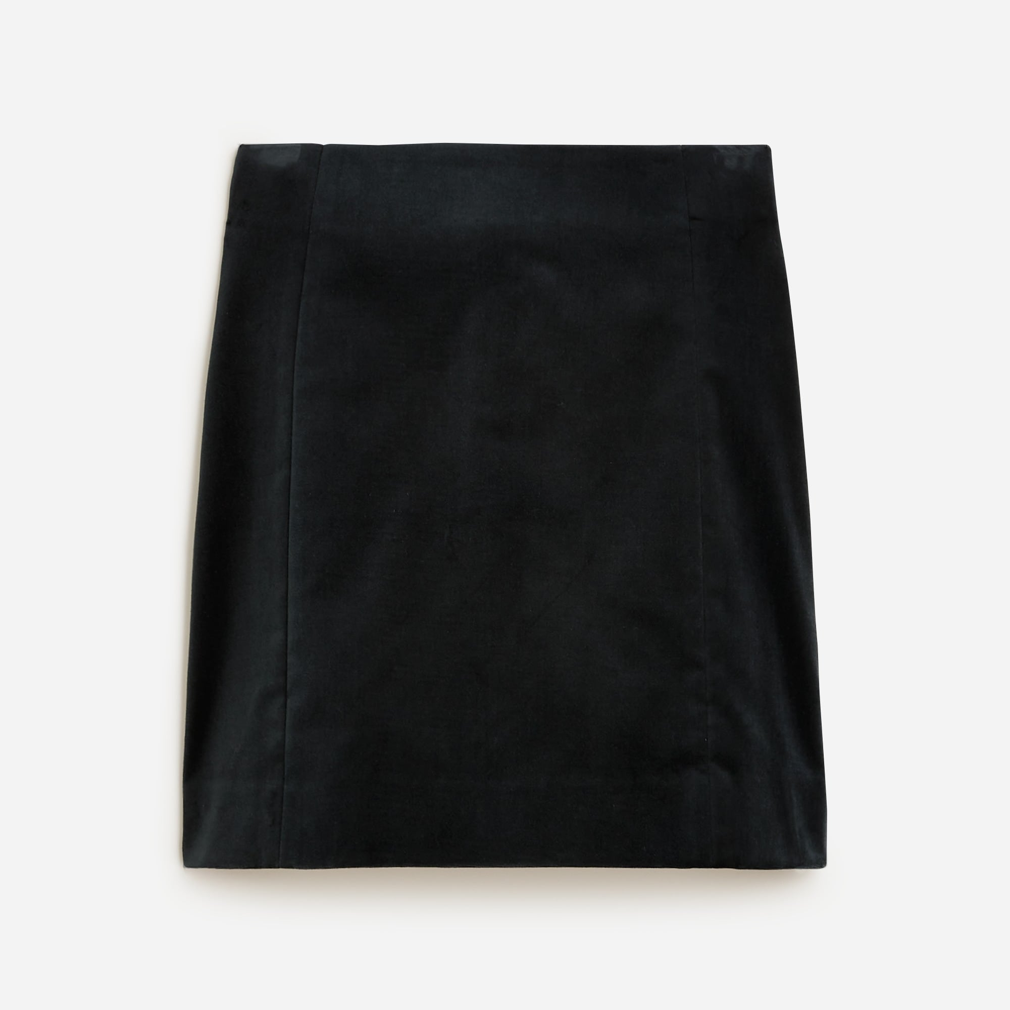 A-line mini skirt in stretch velvet