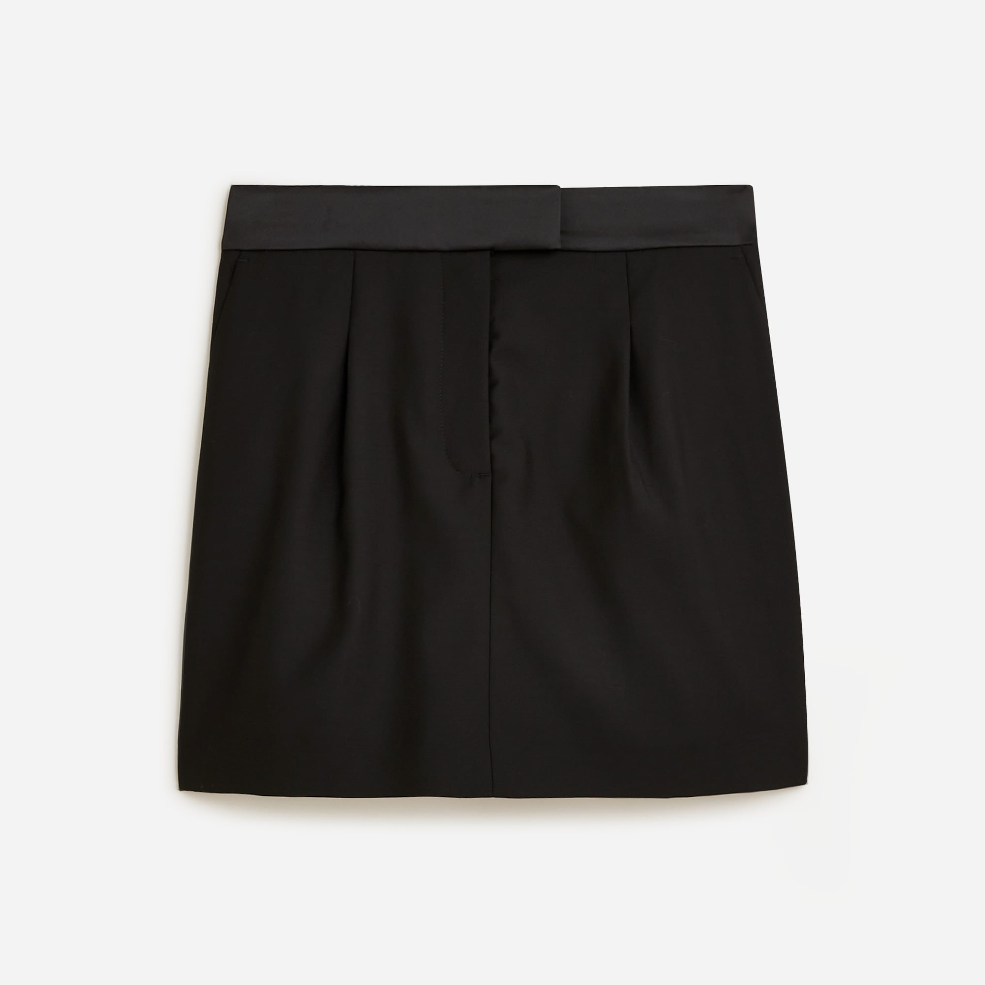 Collection tuxedo mini skirt in wool