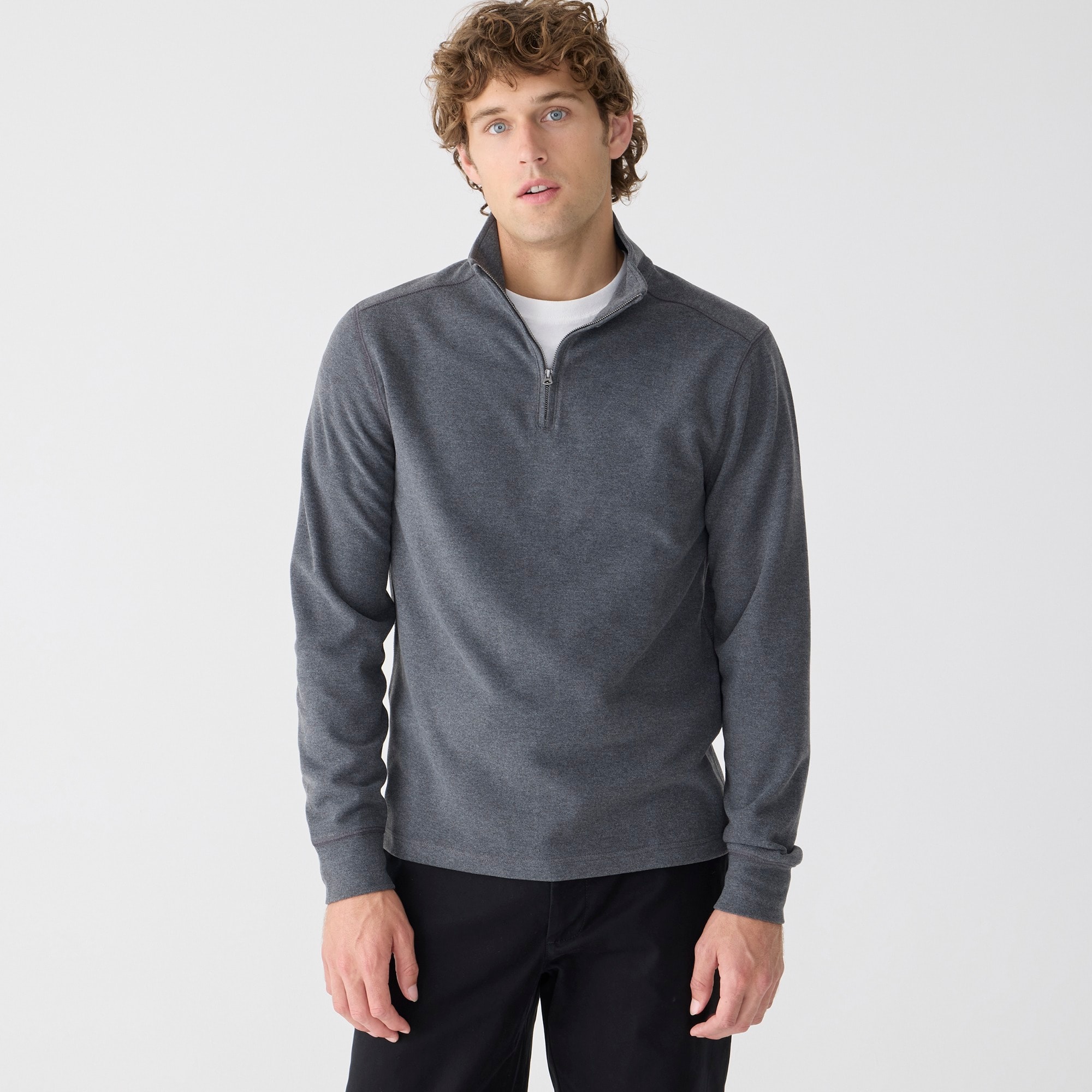 mens Seaboard soft-knit half-zip pullover
