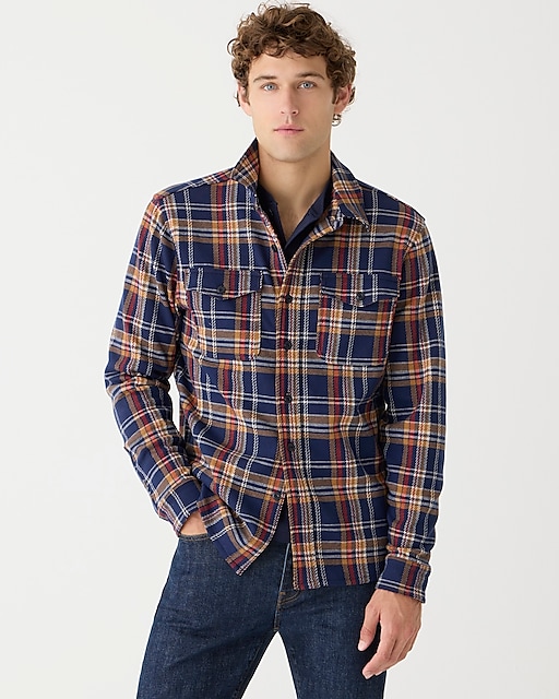 mens Seaboard soft-knit shirt in plaid