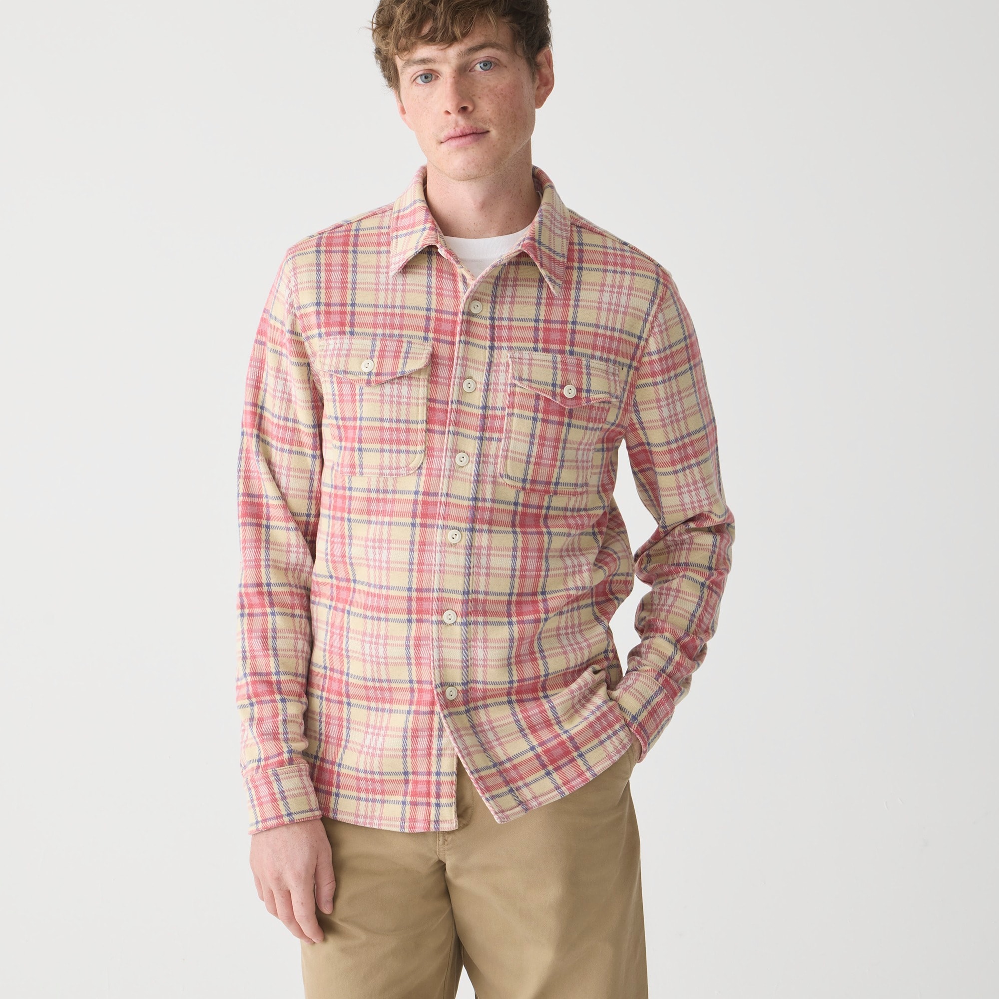  Seaboard soft-knit shirt in plaid