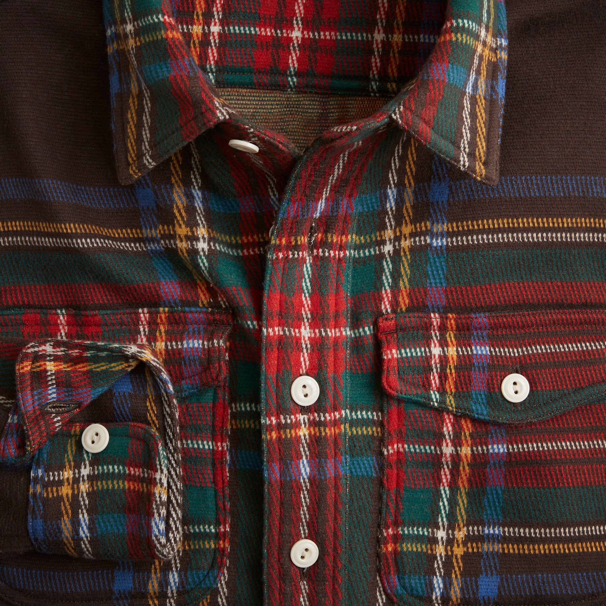 Seaboard soft-knit shirt in plaid