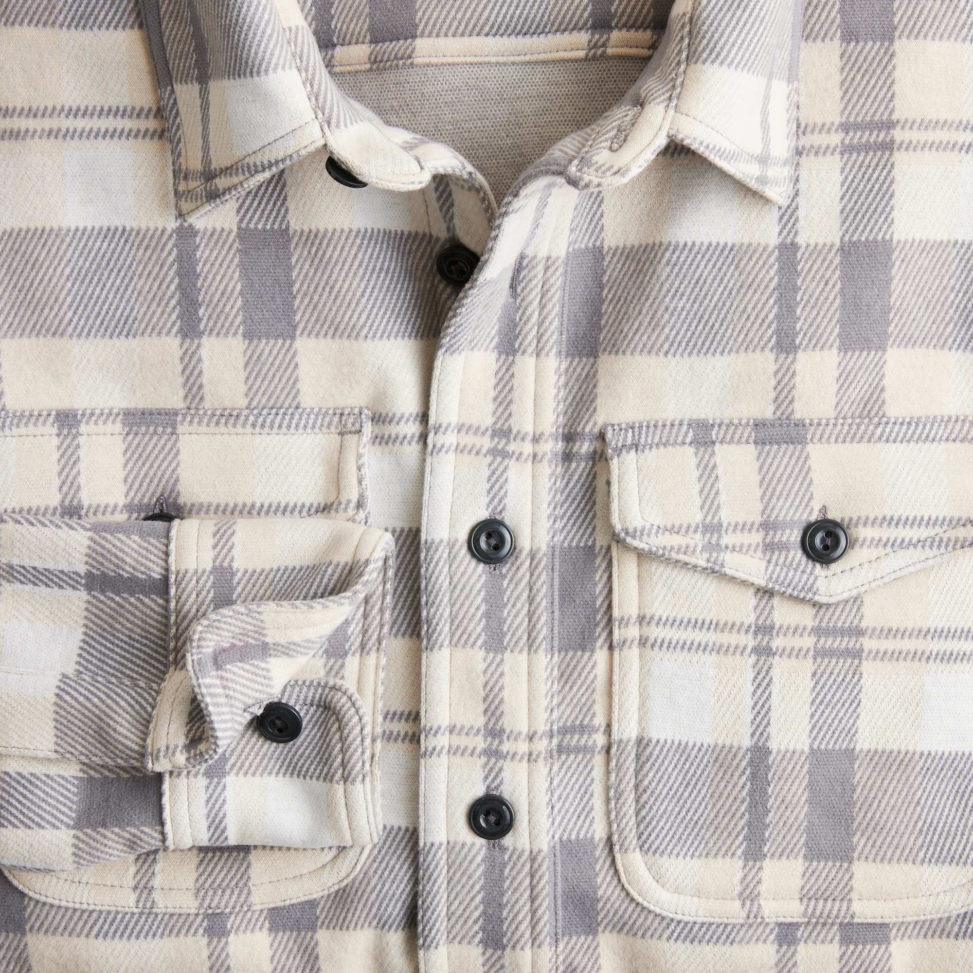 Seaboard soft-knit shirt in plaid