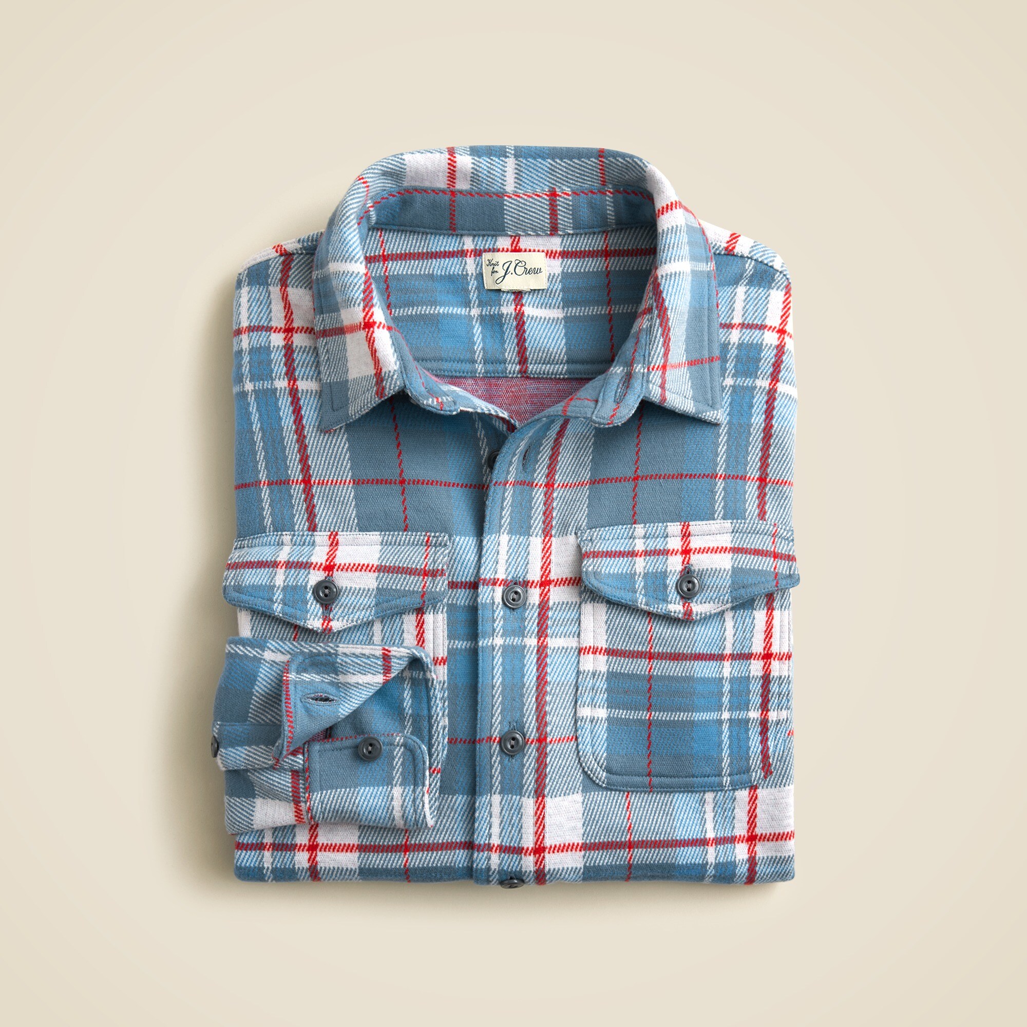 Seaboard soft-knit shirt in plaid