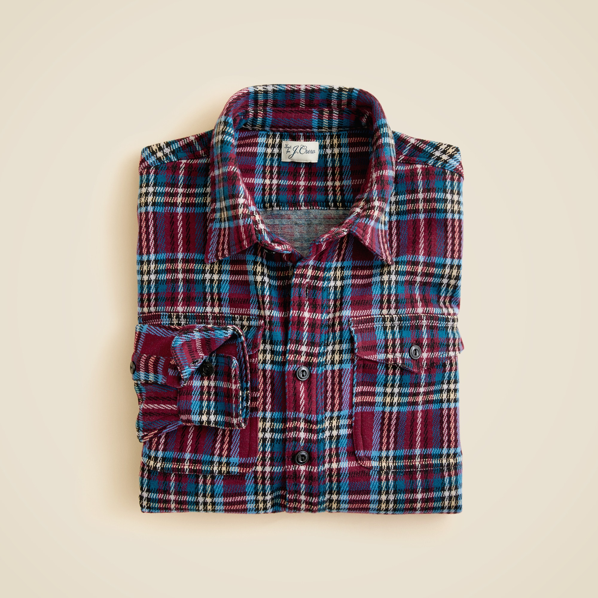 Seaboard Soft-knit Shirt In Plaid For Men | J.Crew