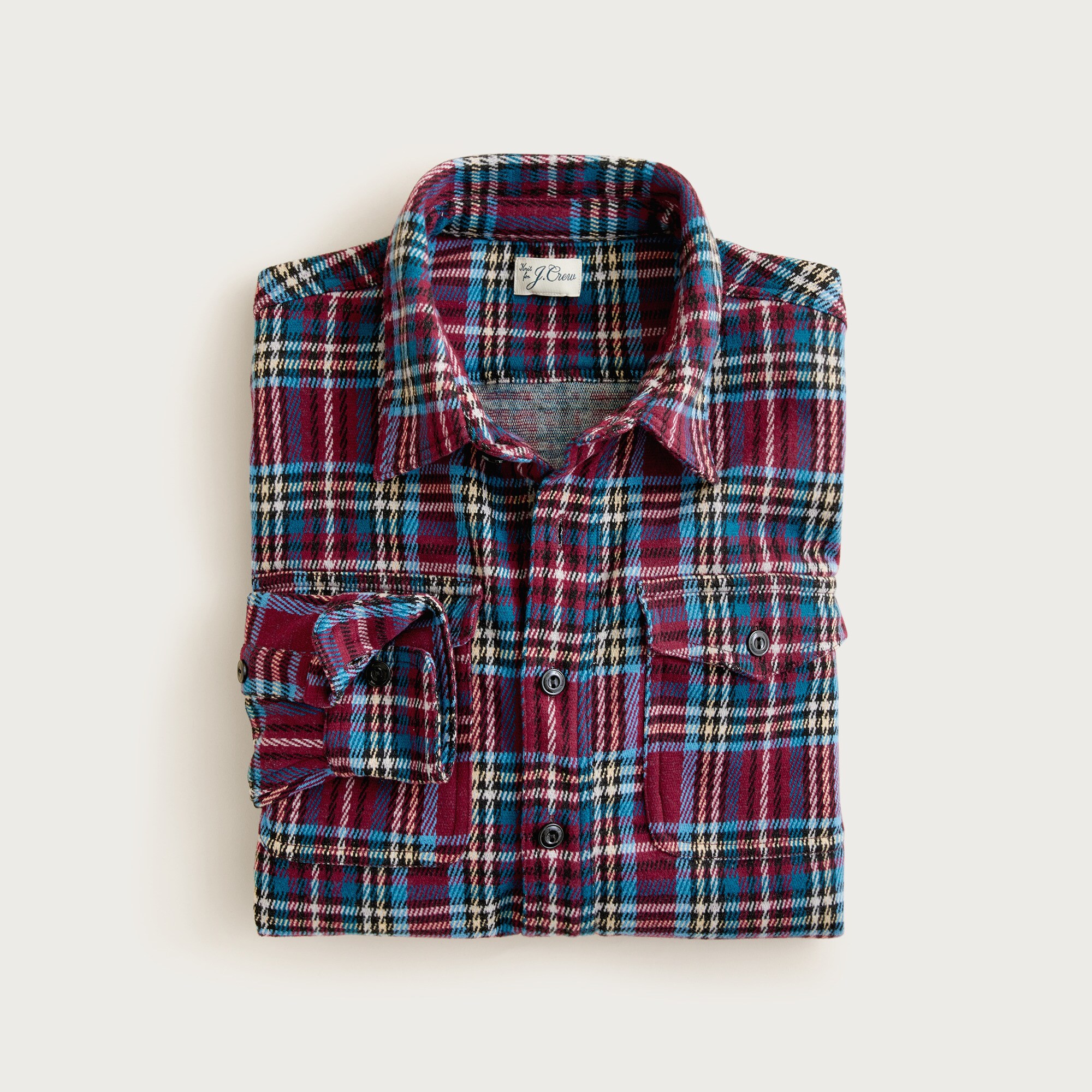  Seaboard soft-knit shirt in plaid