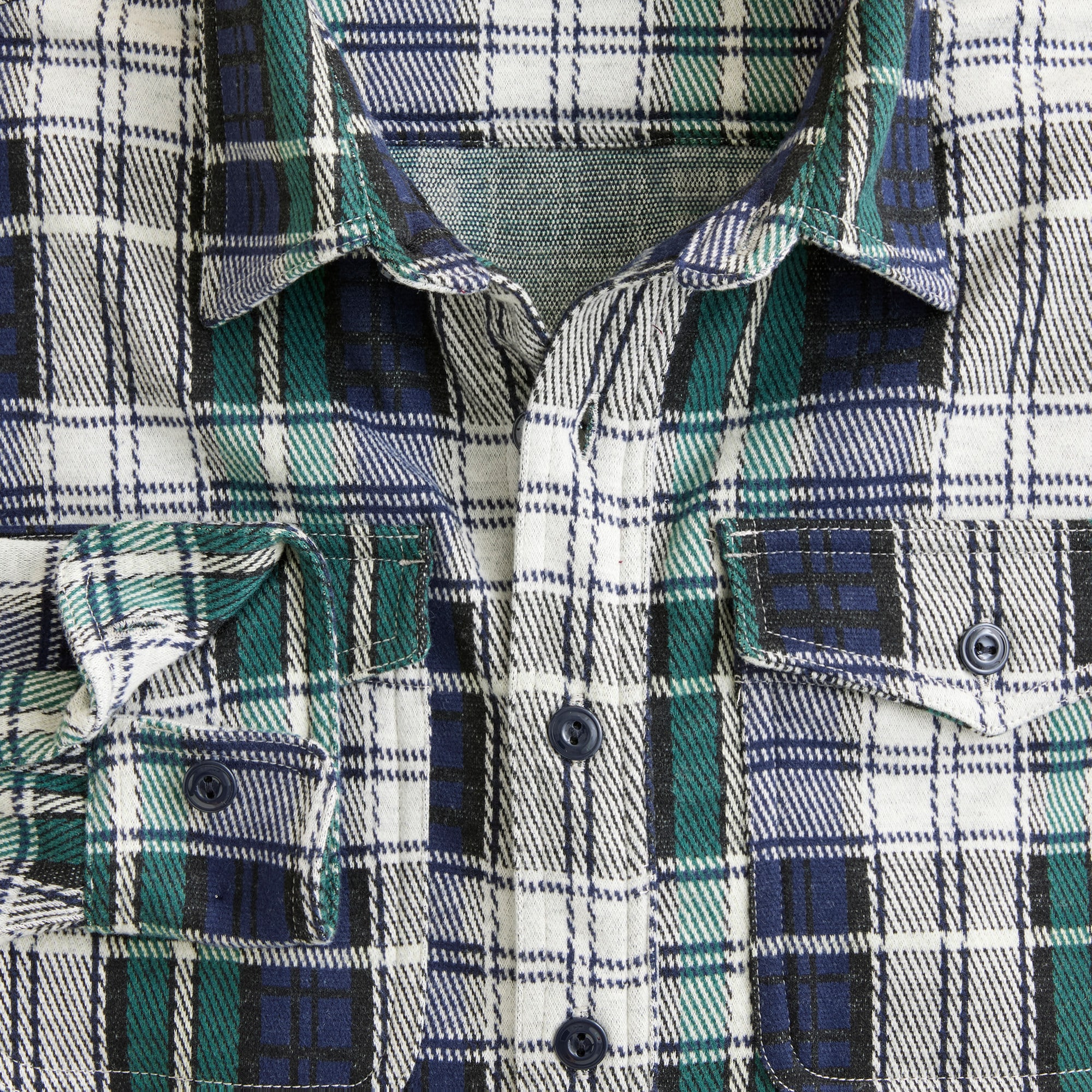 Seaboard soft-knit shirt in plaid