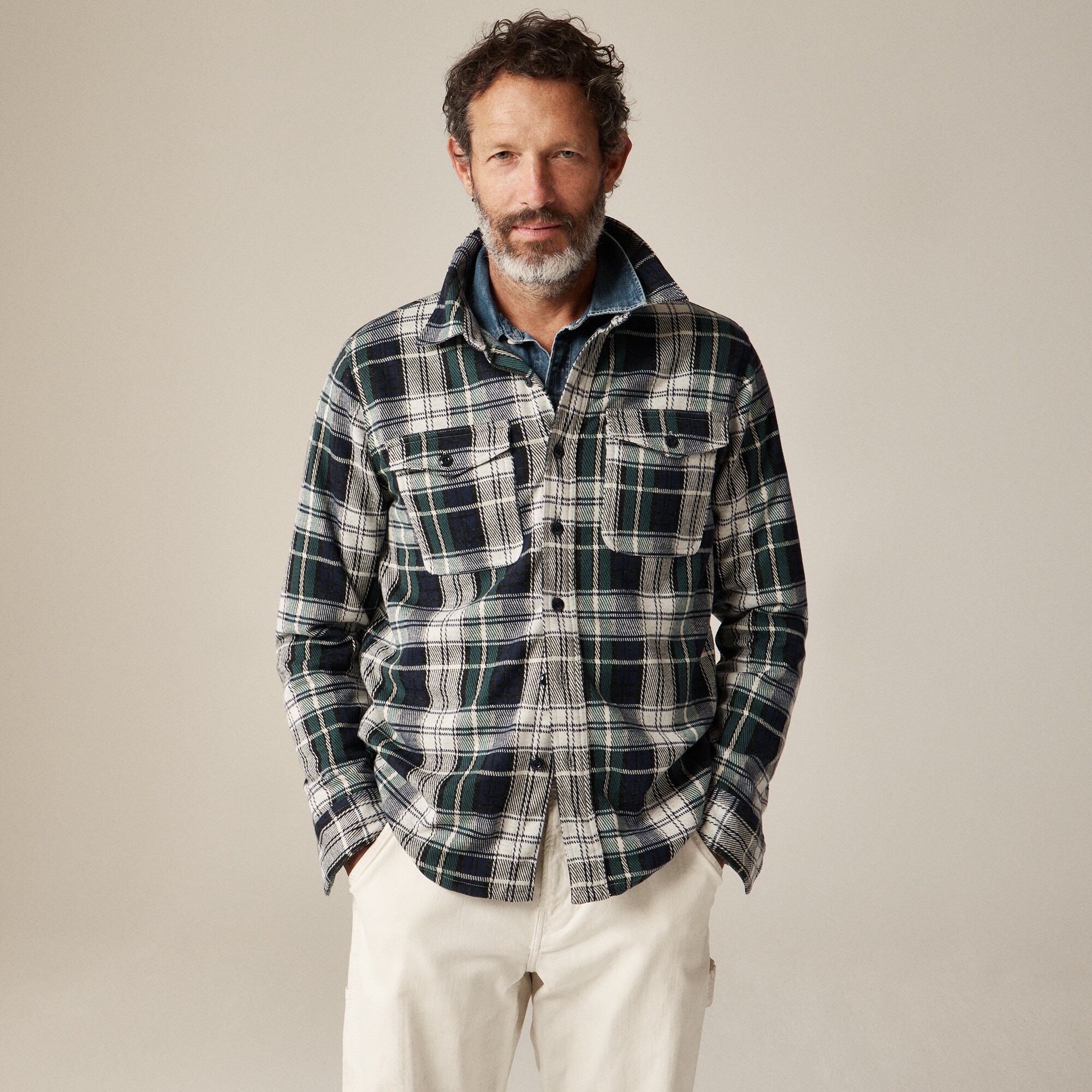  Seaboard soft-knit shirt in plaid