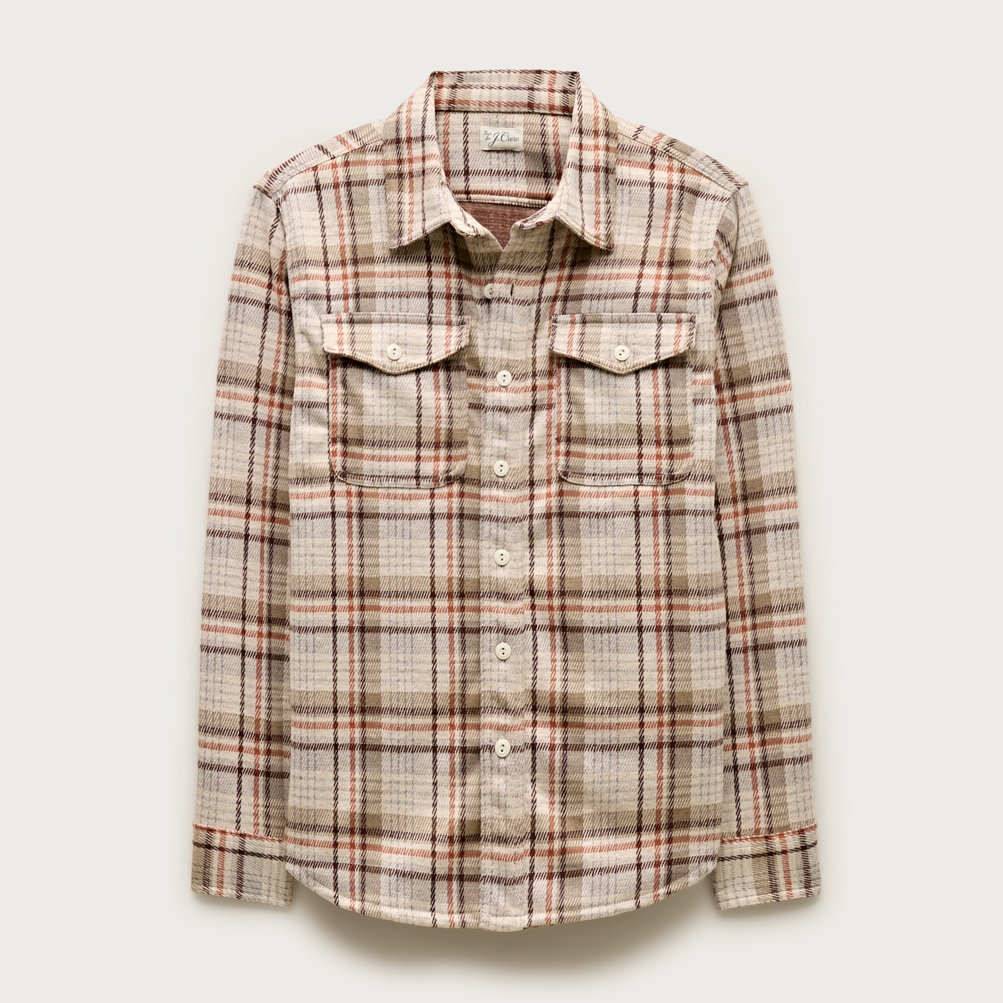 Seaboard soft-knit shirt in plaid