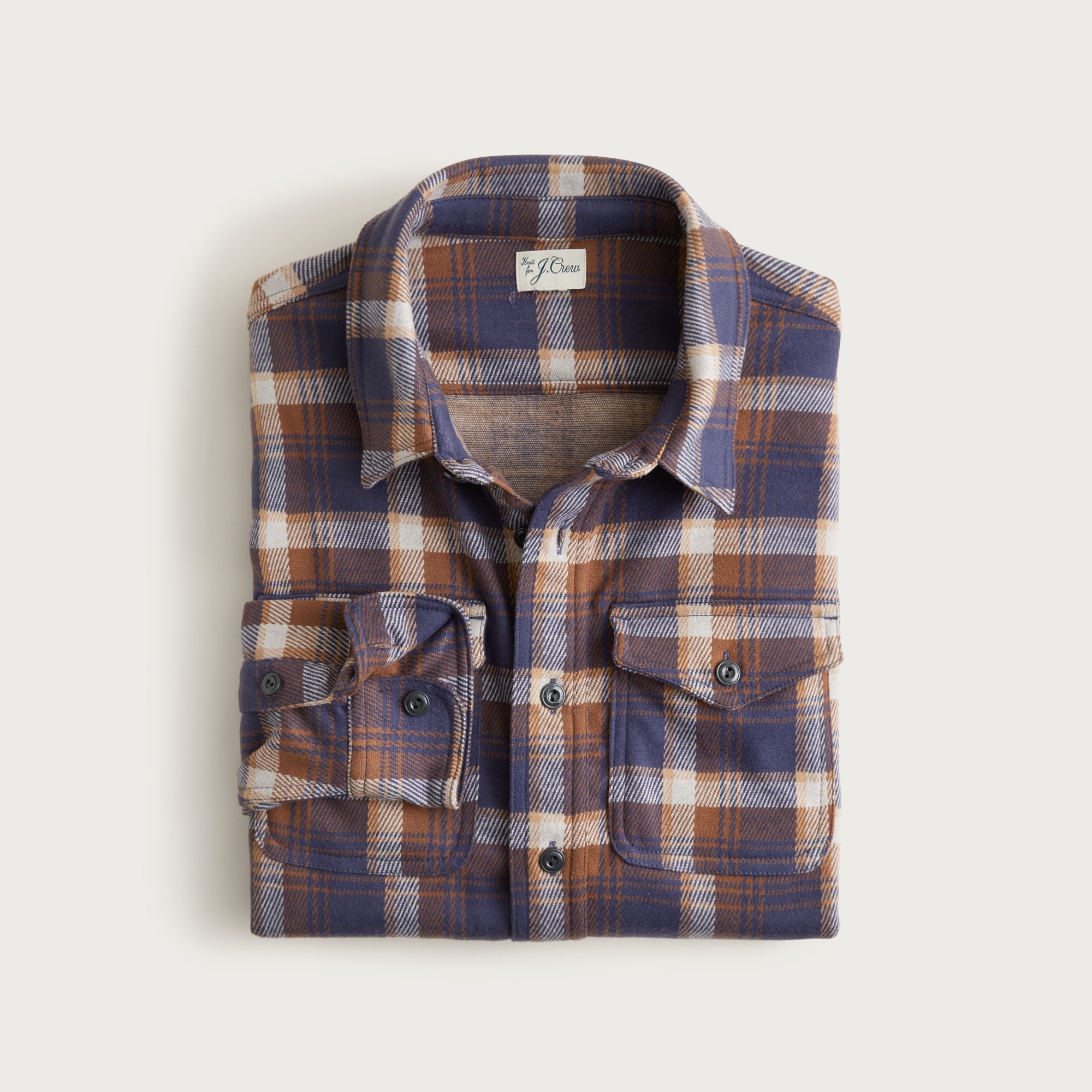 Seaboard Soft-knit Shirt In Plaid For Men | J.Crew