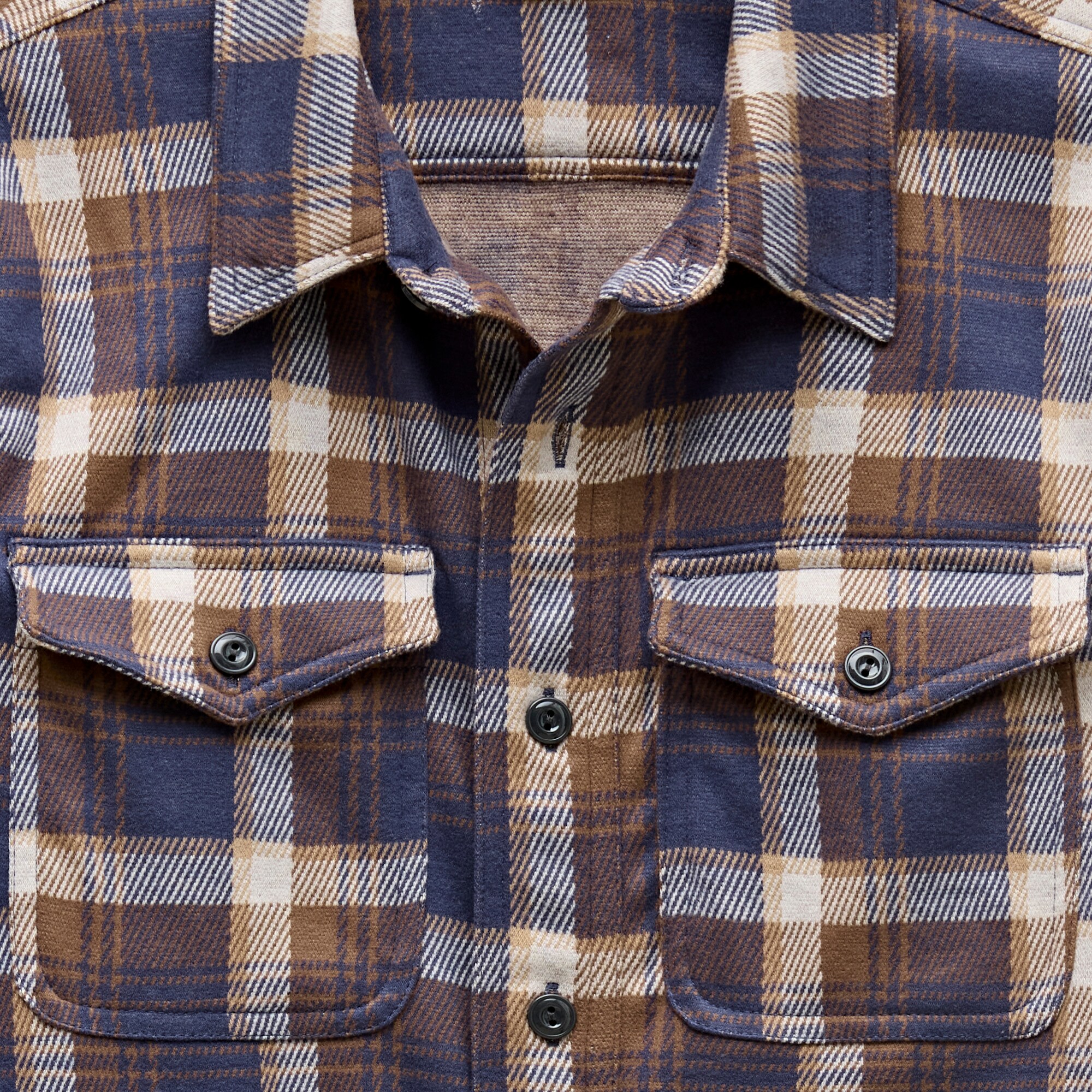 Seaboard soft-knit shirt in plaid