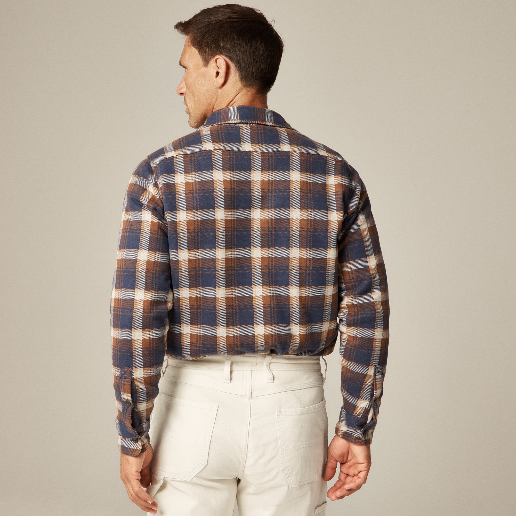 Seaboard Soft-knit Shirt In Plaid For Men | J.Crew