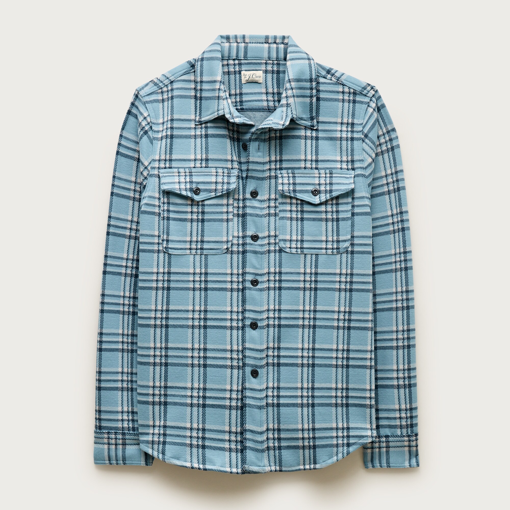 mens Seaboard soft-knit shirt in plaid