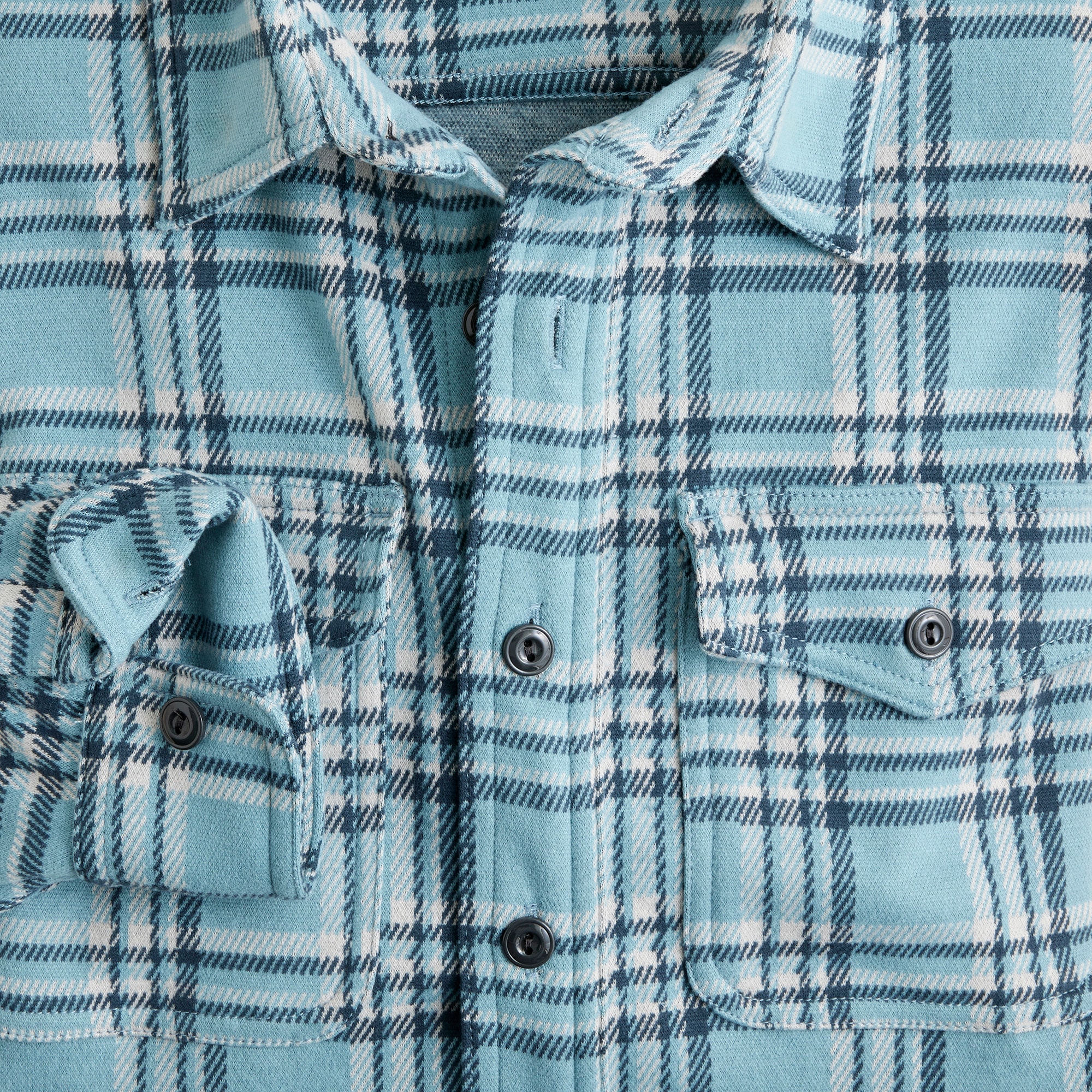 Seaboard soft-knit shirt in plaid