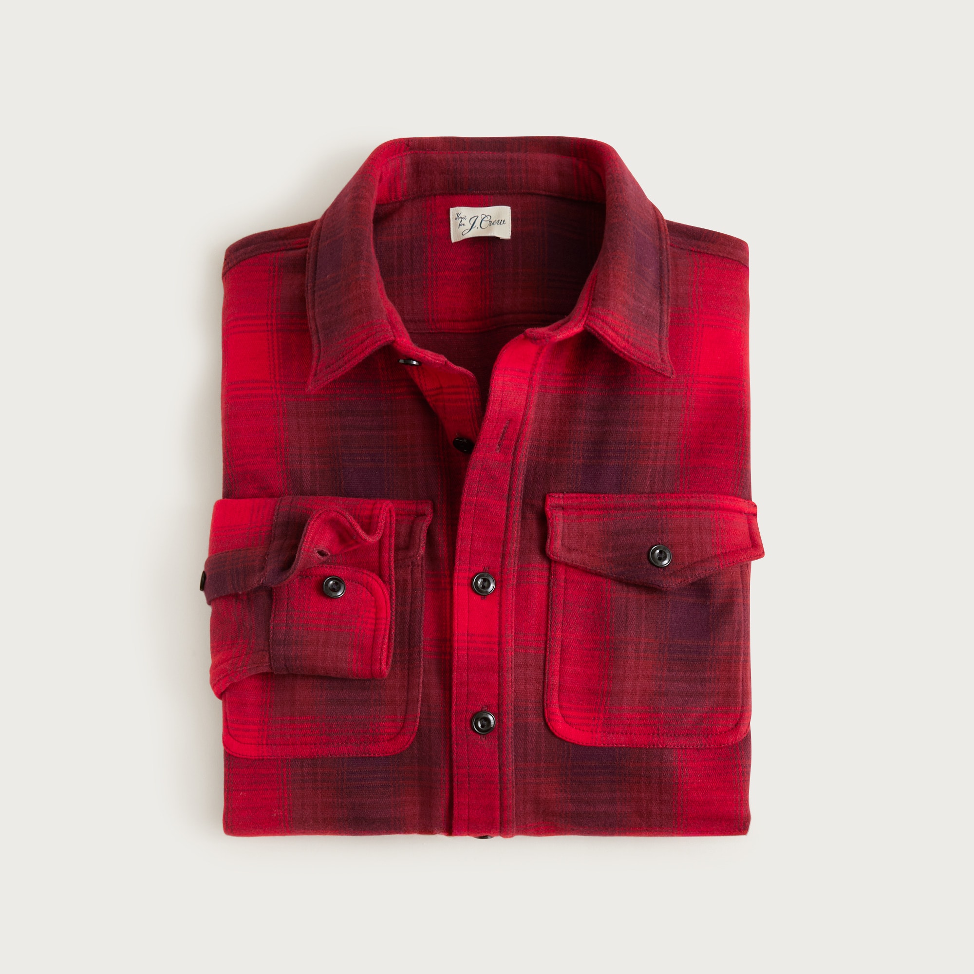Seaboard soft-knit shirt in plaid