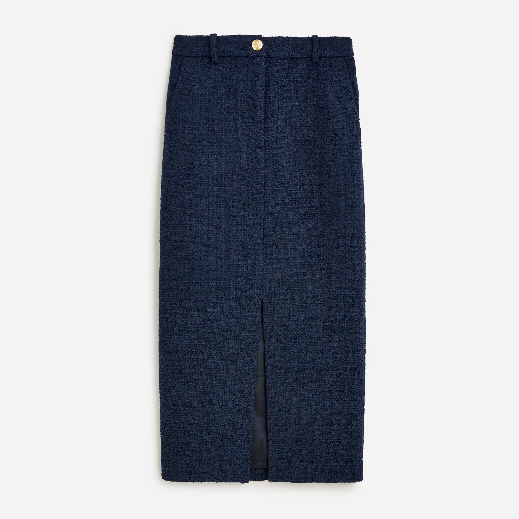 Midi pencil skirt in maritime tweed