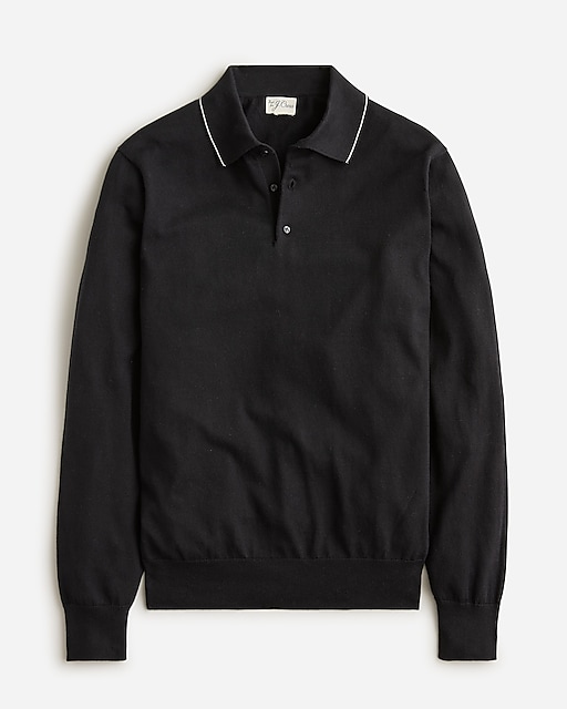  Heritage cotton tipped sweater-polo