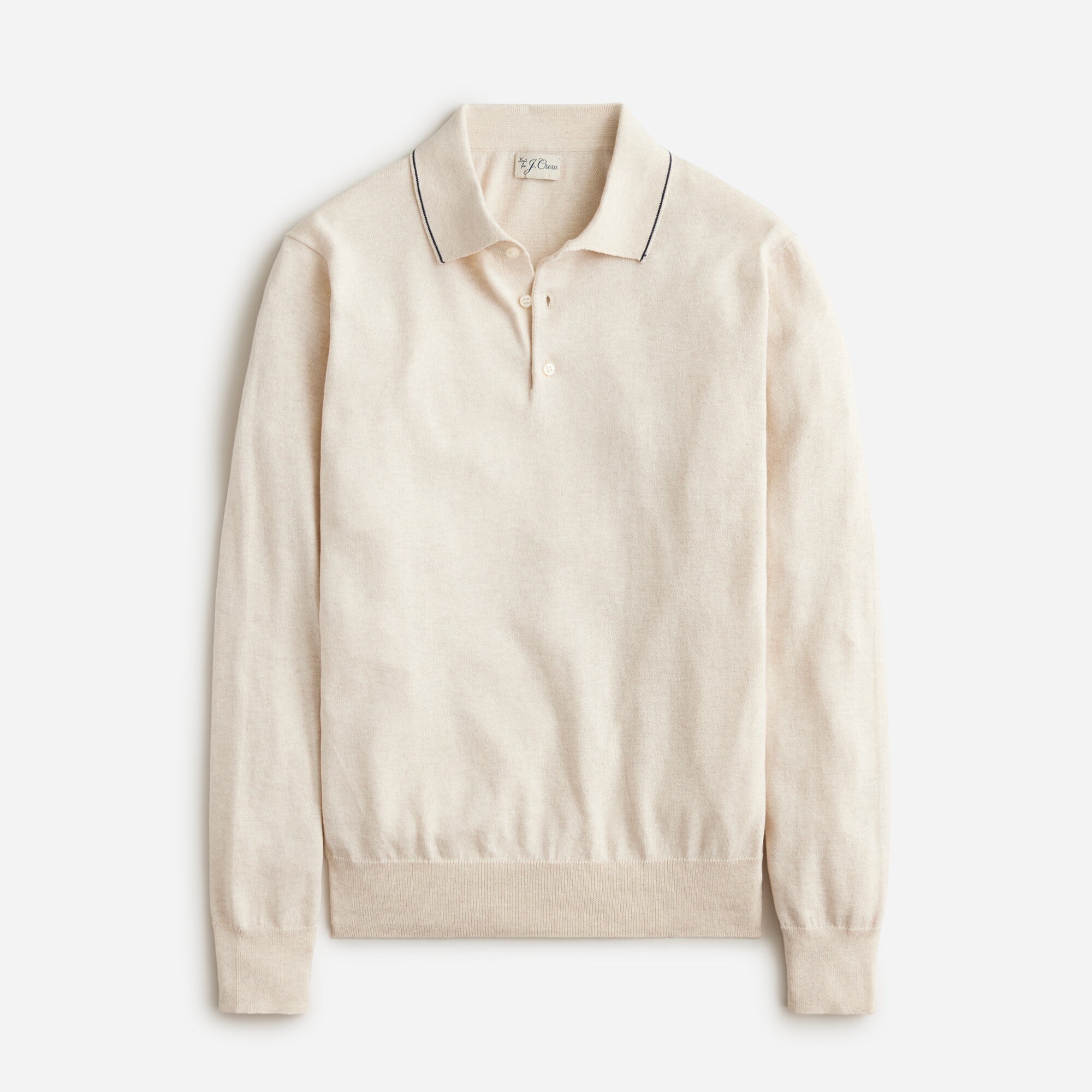 mens Heritage cotton tipped sweater-polo