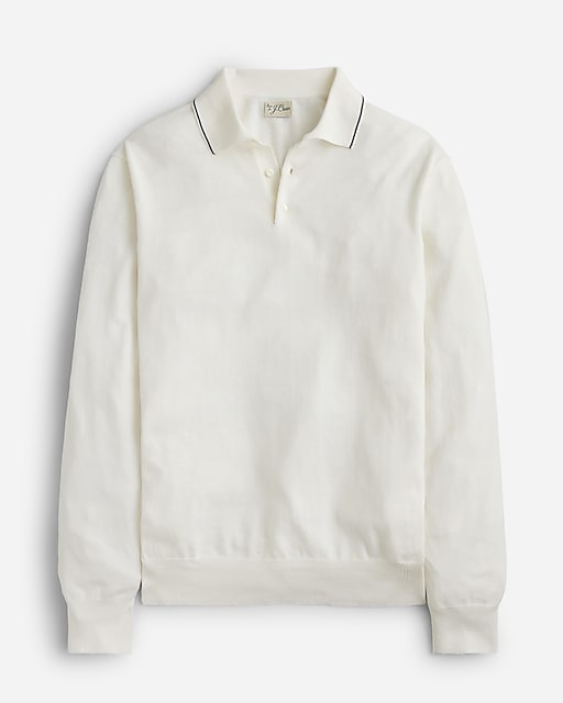 mens Heritage cotton tipped sweater-polo
