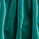 Girls' drop-waist velvet skirt SPICY JADE
