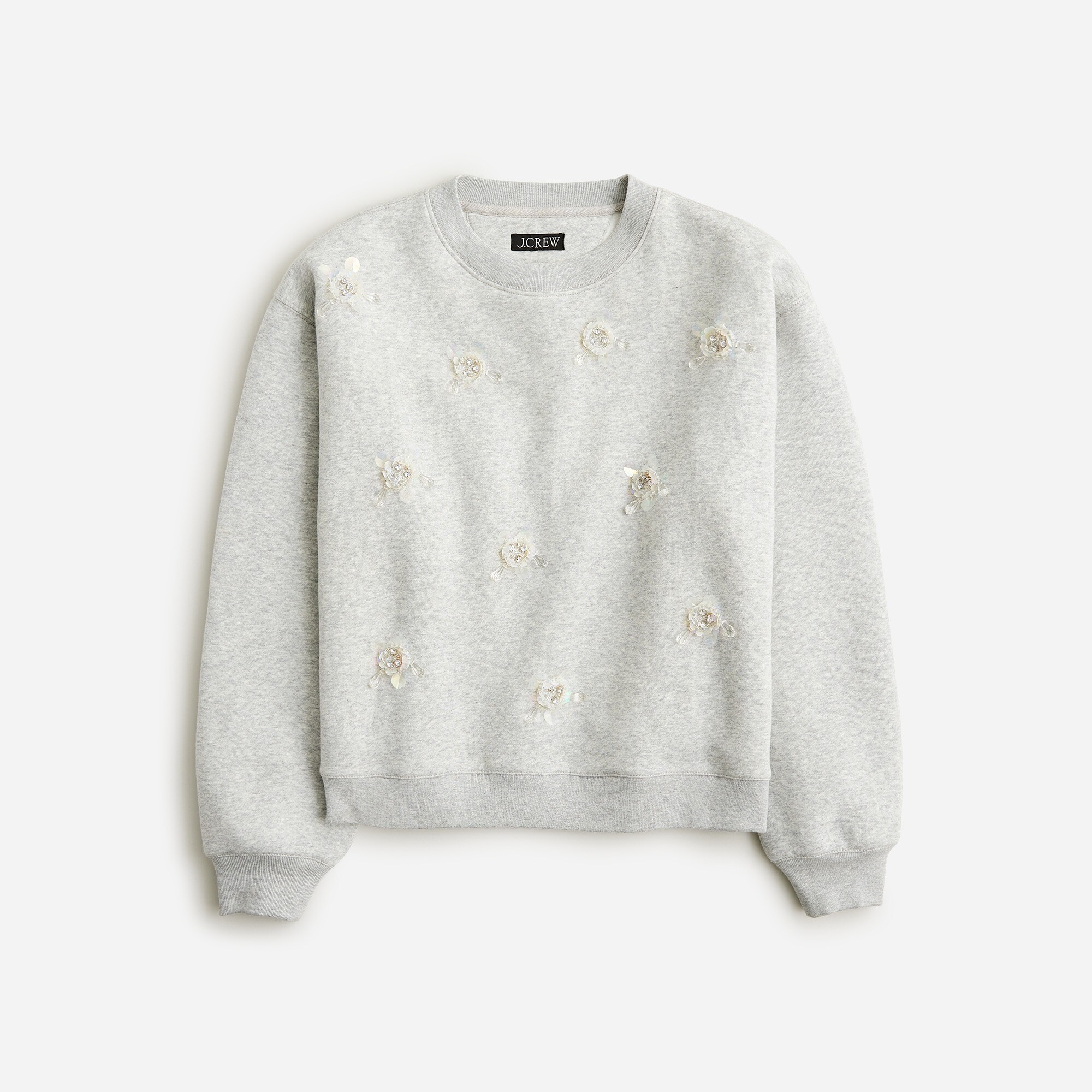 J crew embroidered deals sweatshirt