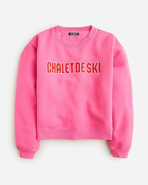  Heritage fleece chalet de ski graphic sweatshirt