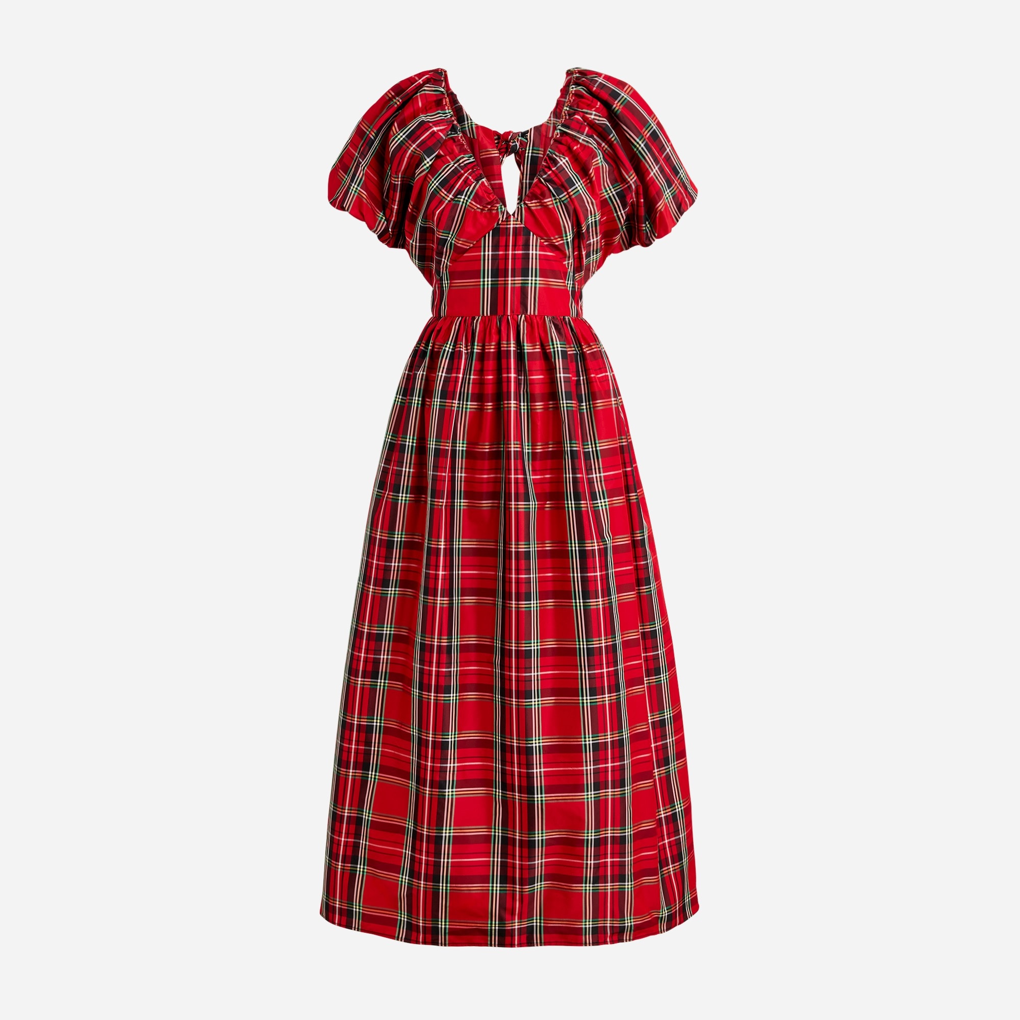 J.Crew Collection Cecily Dress In Tartan Taffeta For Women