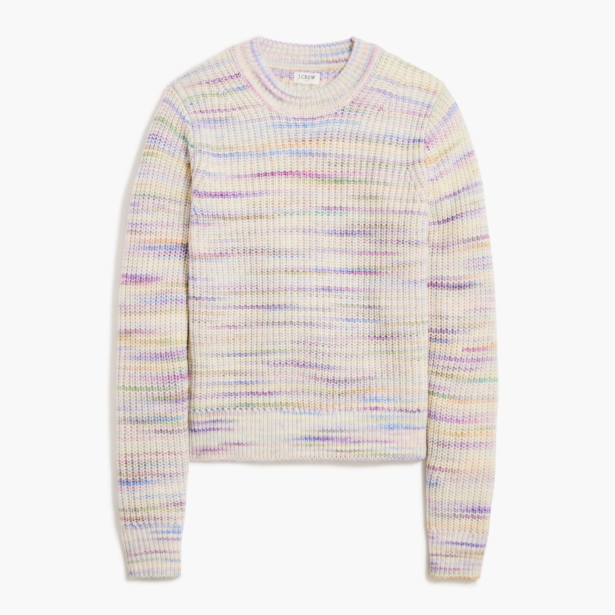 Space-dyed crewneck sweater