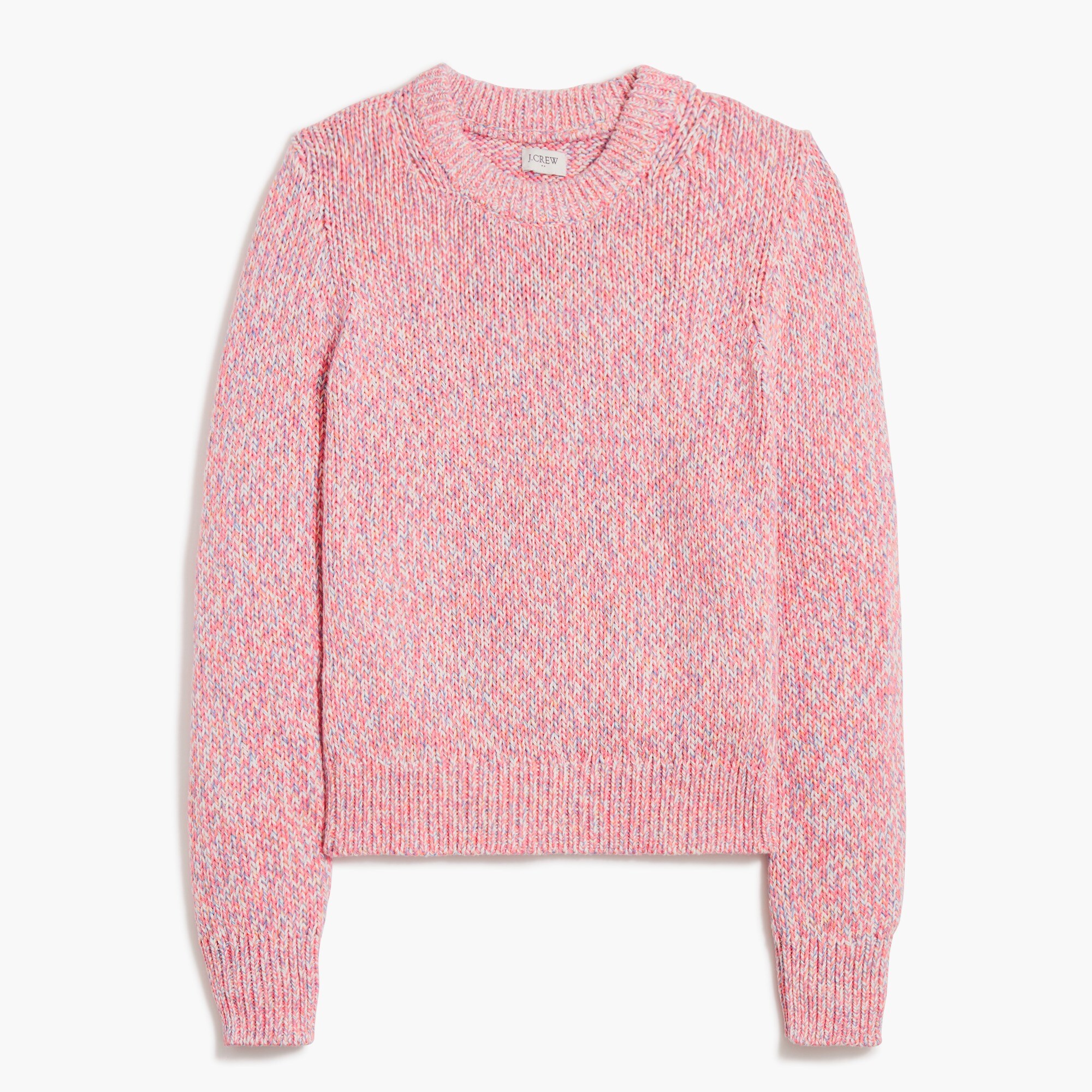 marled crewneck sweater for women