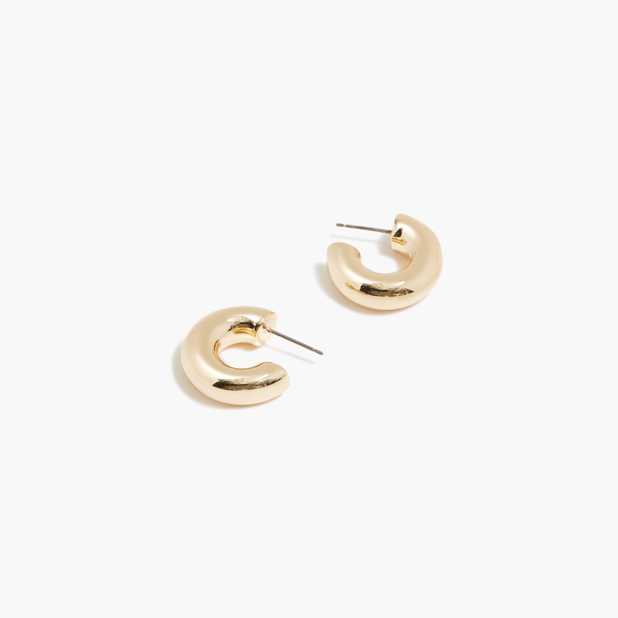 Chunky small hoop earrings