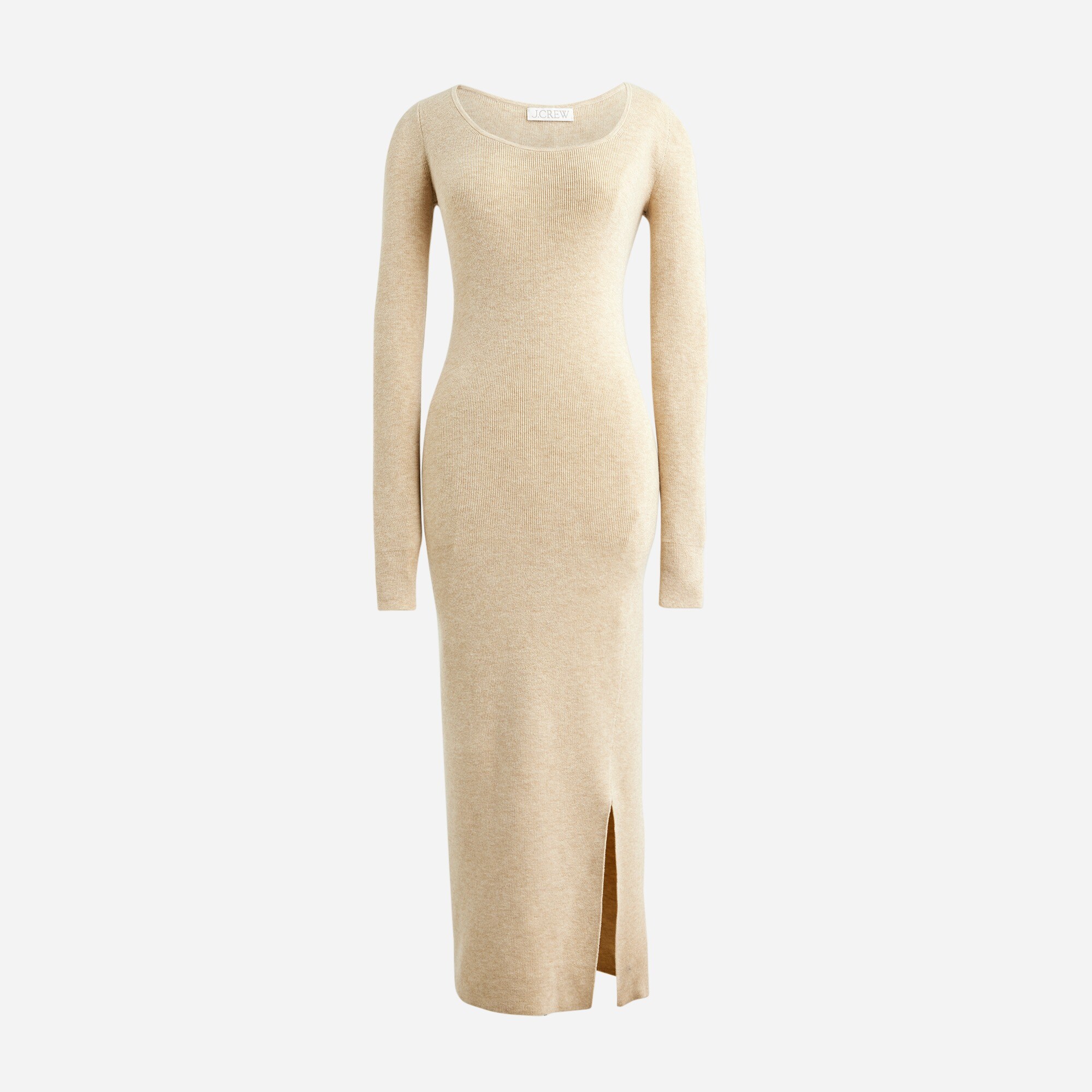sweater dress with slit on side O Ring Cut Out Side Slits Sweater Dress L / Black