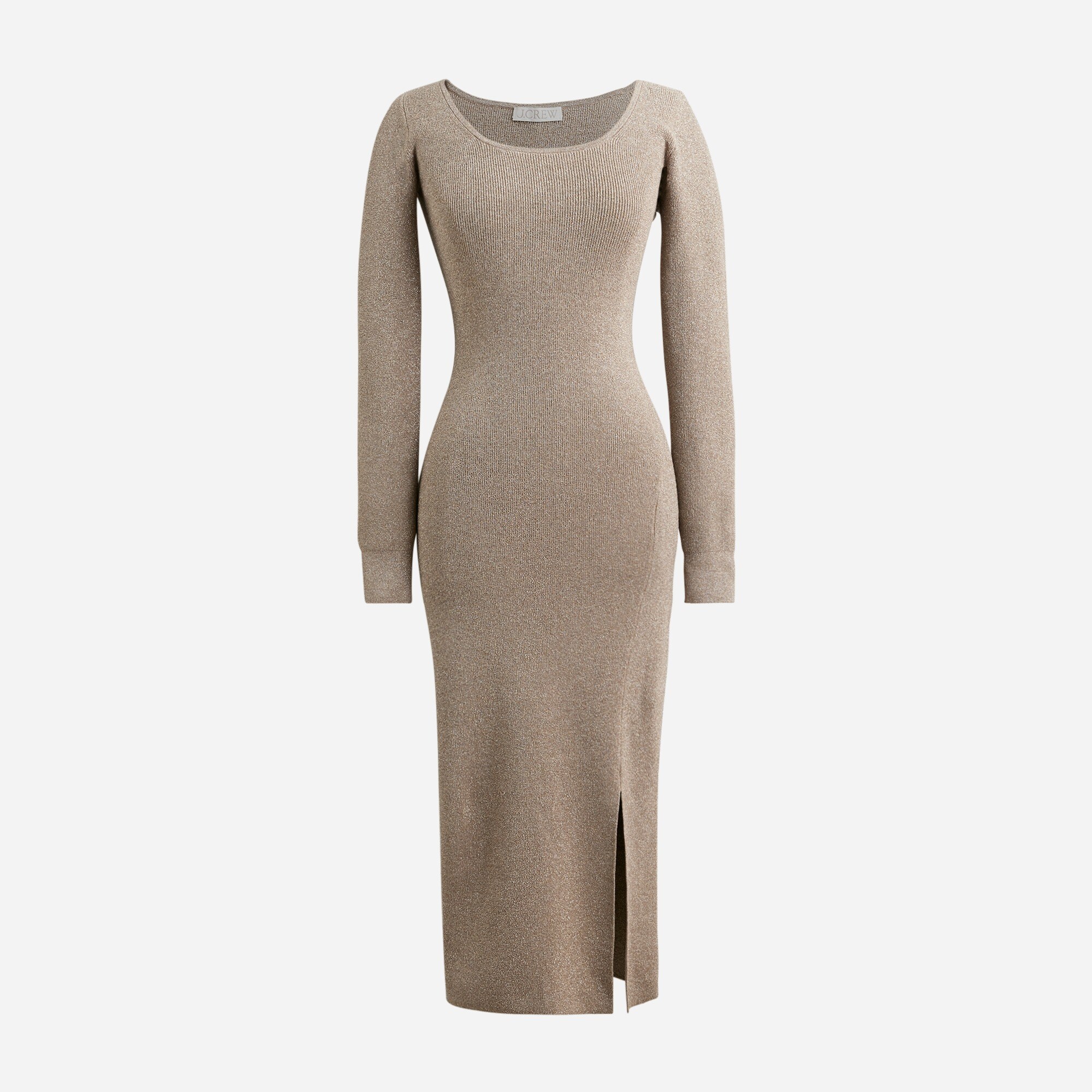 J.Crew: Side-slit Metallic Sweater-dress For Women