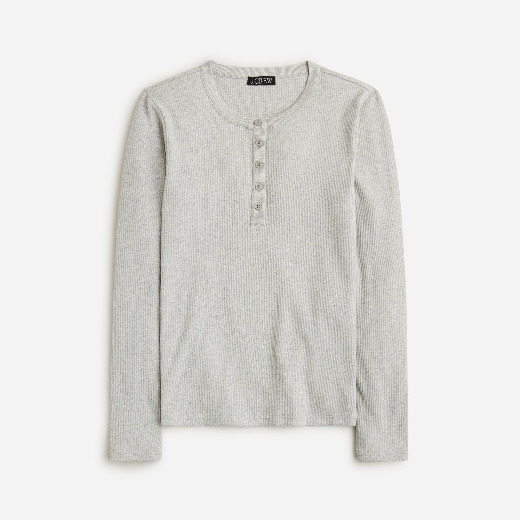 Striped Long Sleeve Henley T-Shirt