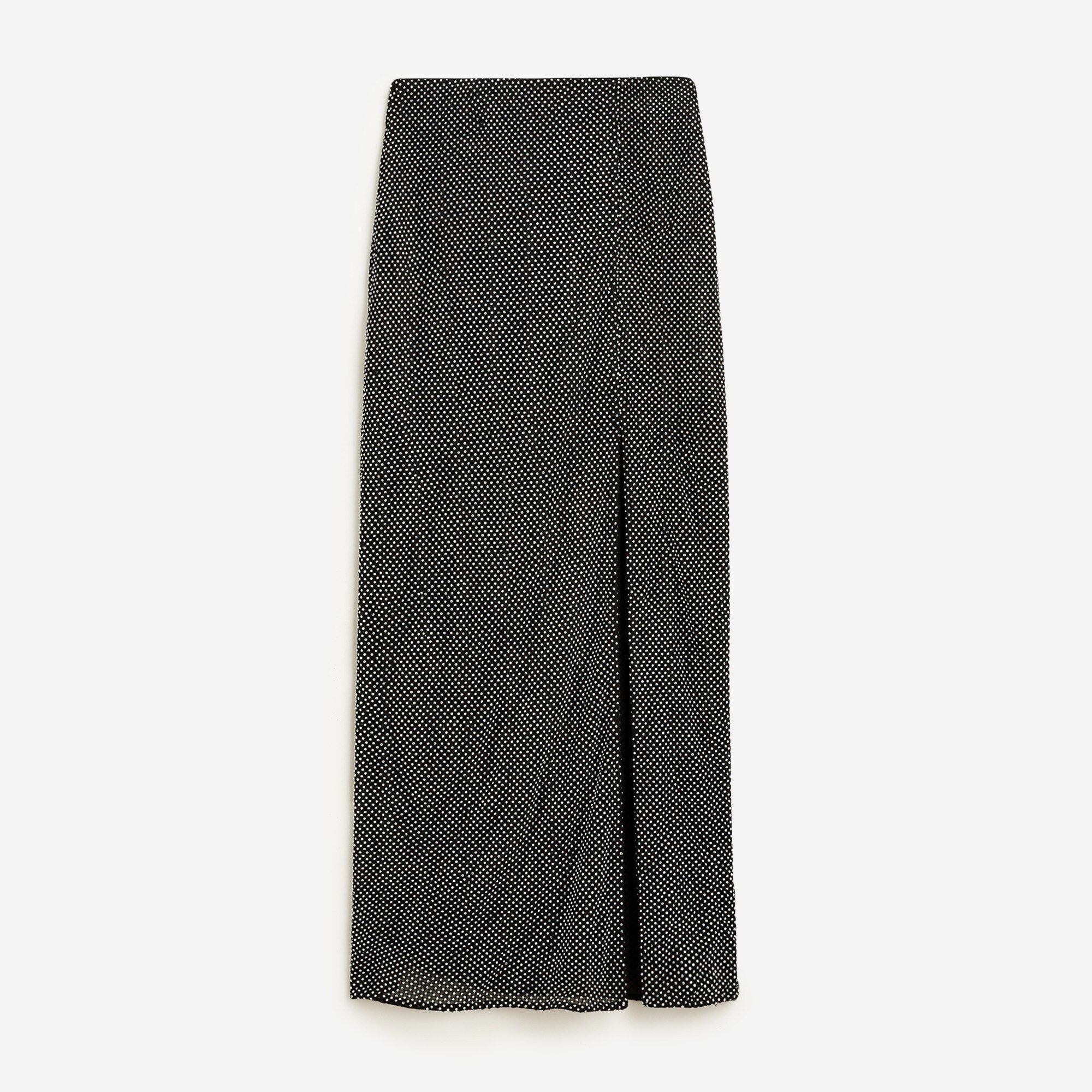  Collection side-slit rhinestone skirt