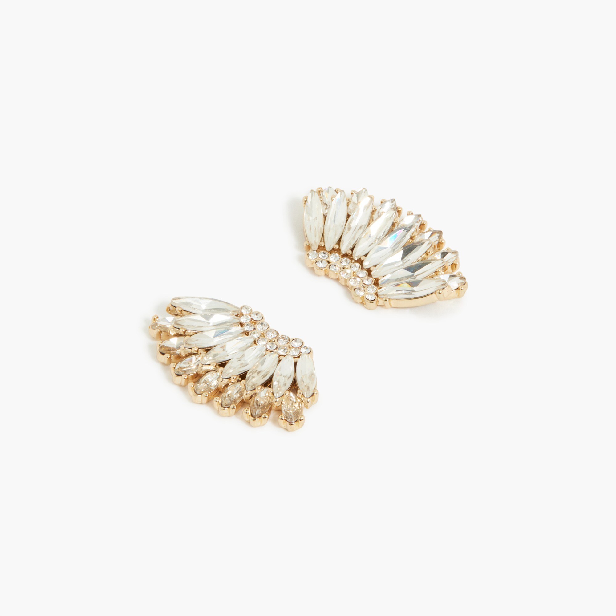 crystal flutter earrings for women