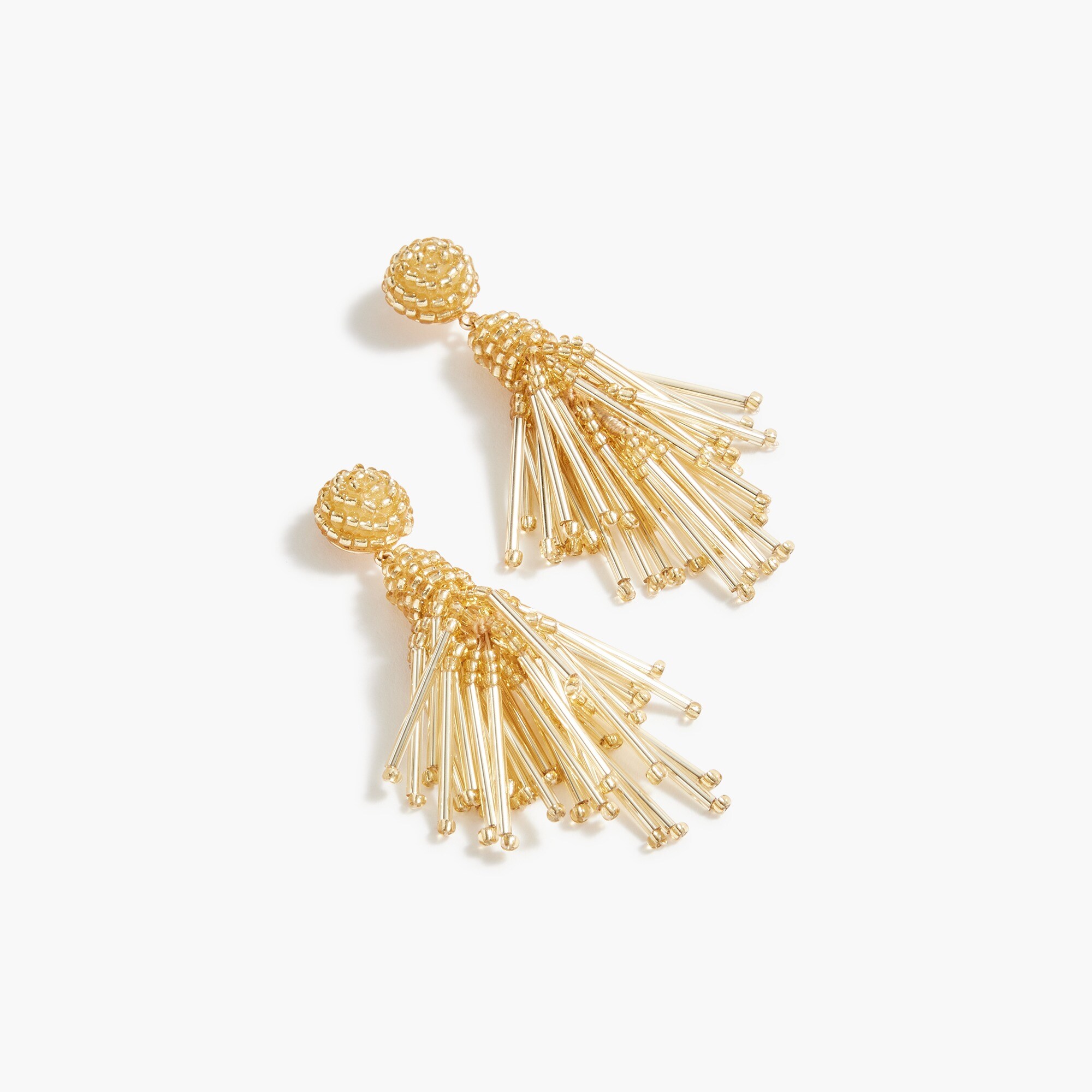 Beaded tassel earrings