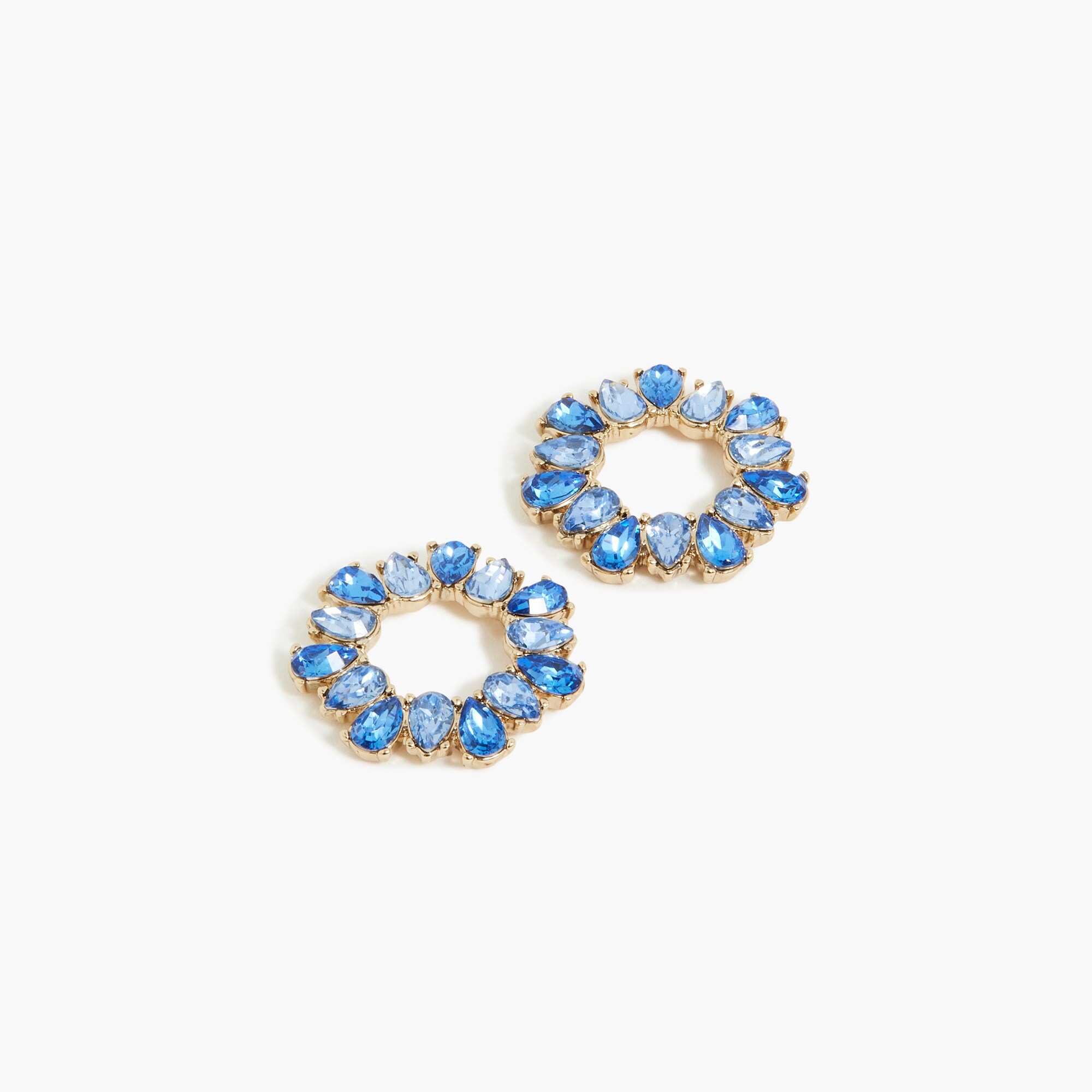 womens Circle crystal earrings