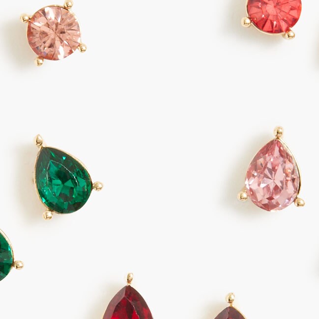 Holiday stud earrings pack CRYSTAL factory: holiday stud earrings pack for women