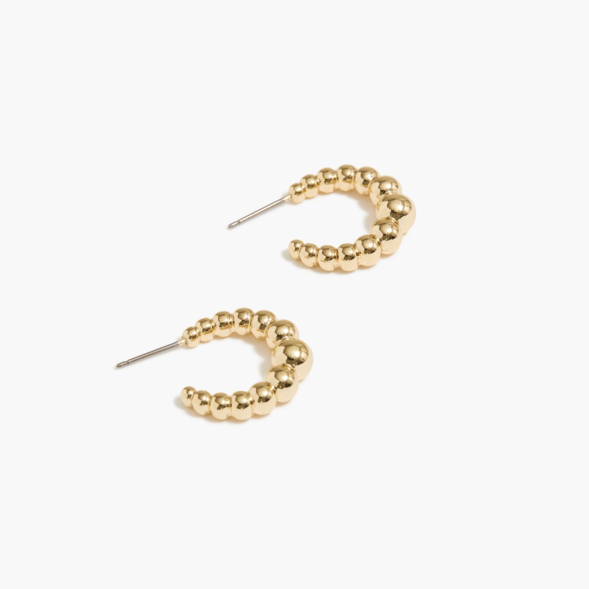 factory: tiny bauble hoop earrings for women