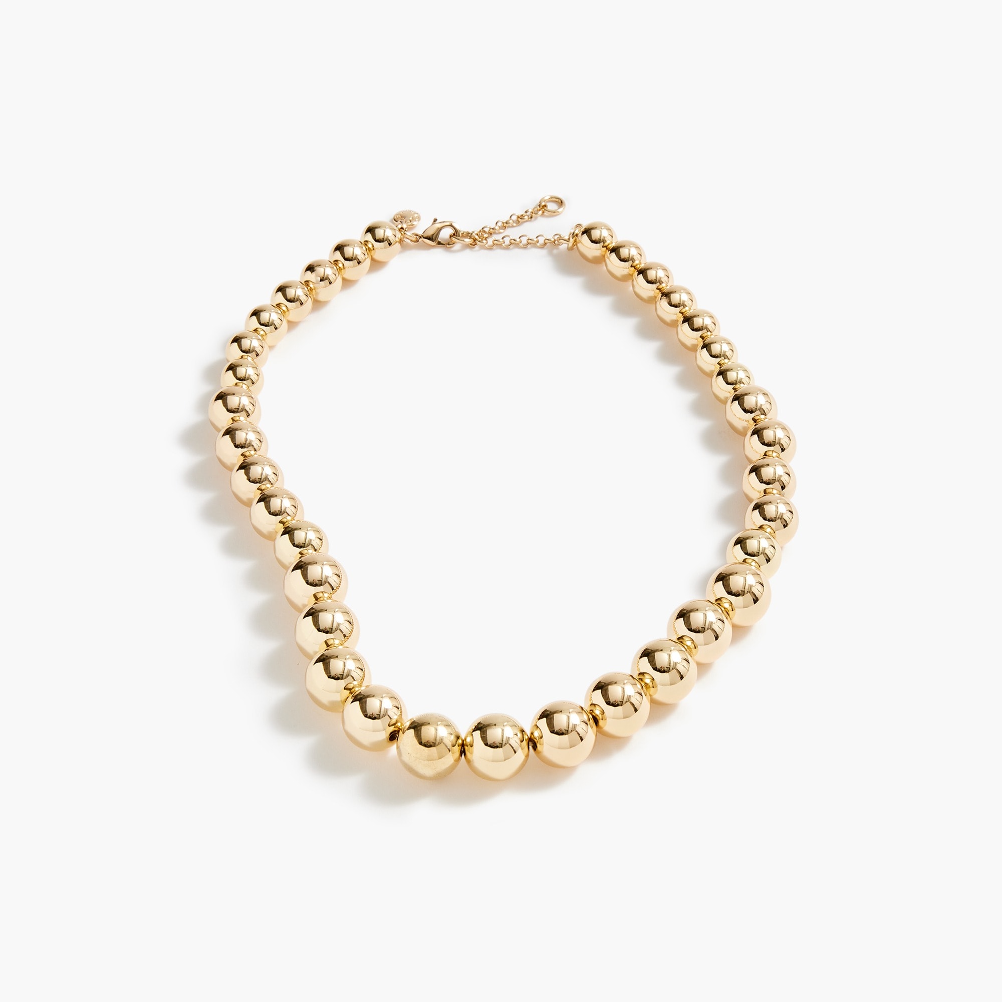 Gold bauble necklace