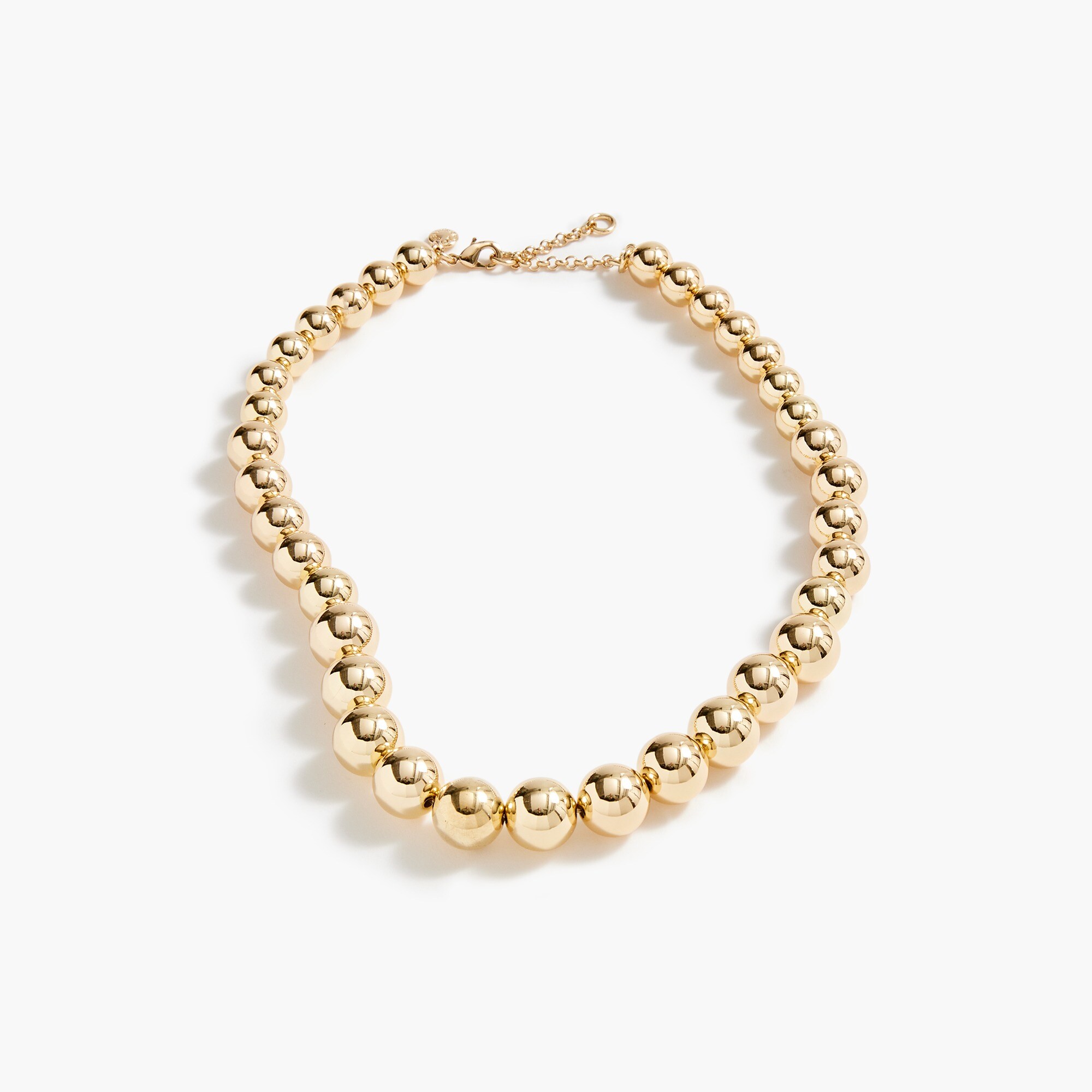 womens Gold bauble necklace