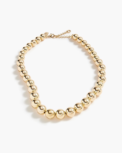 womens Gold bauble necklace