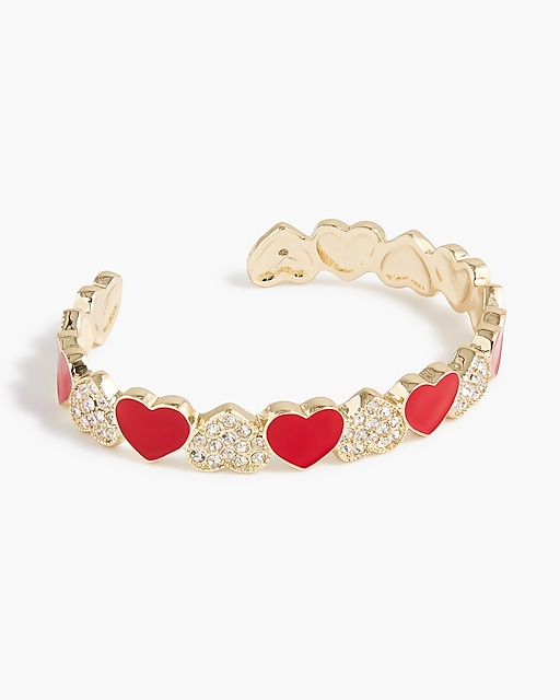  Heart cuff bracelet