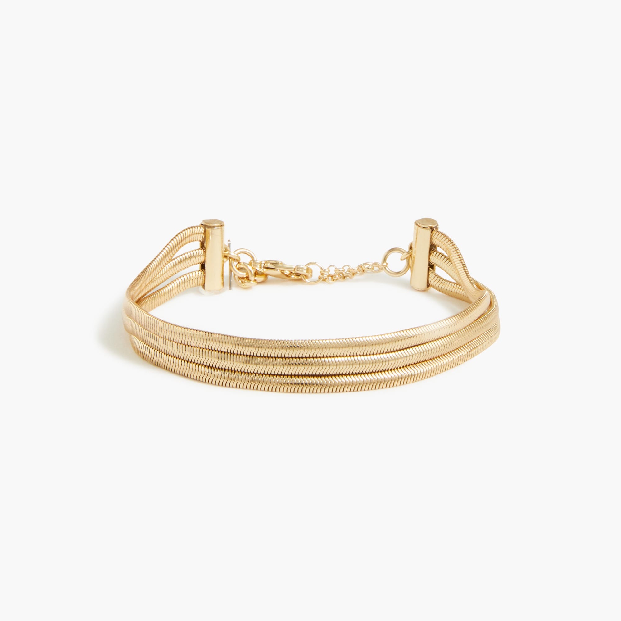 Gold snake chain bracelets set