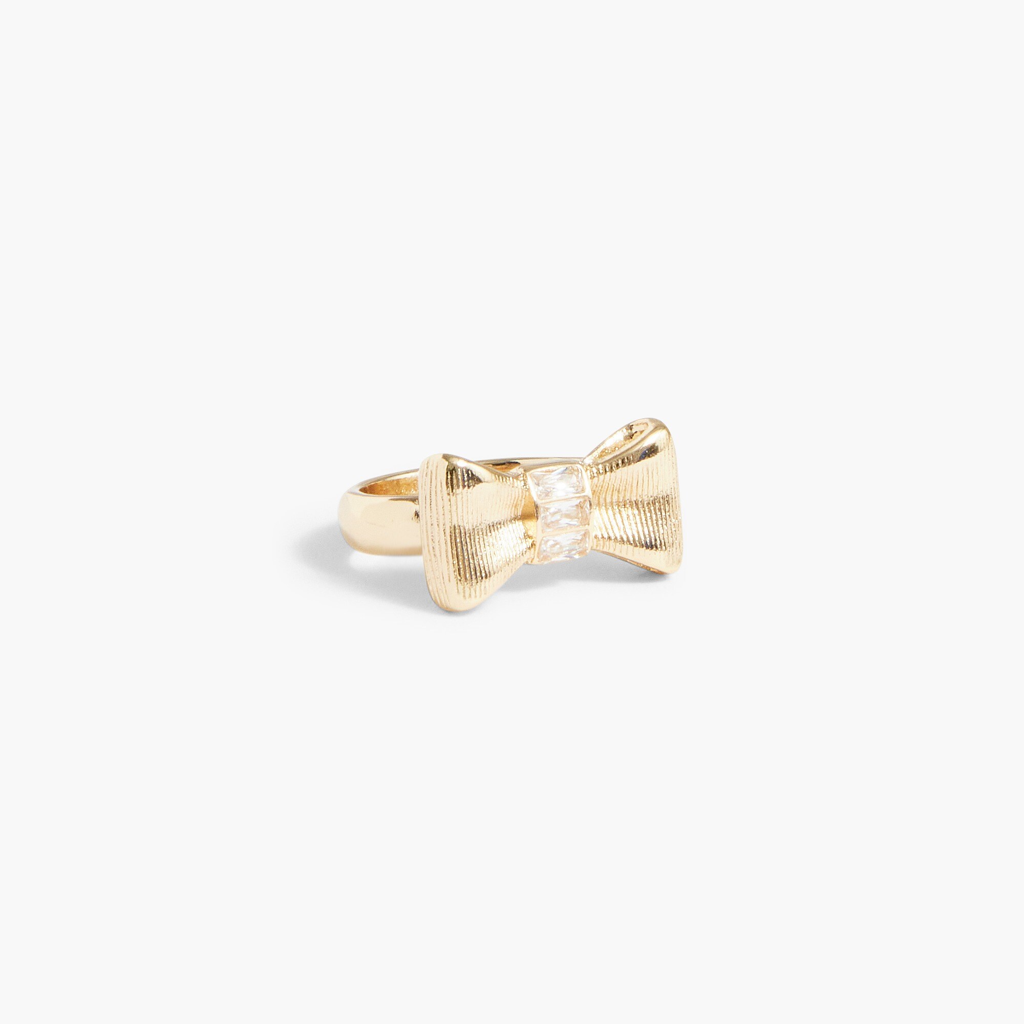 Gold bow ring