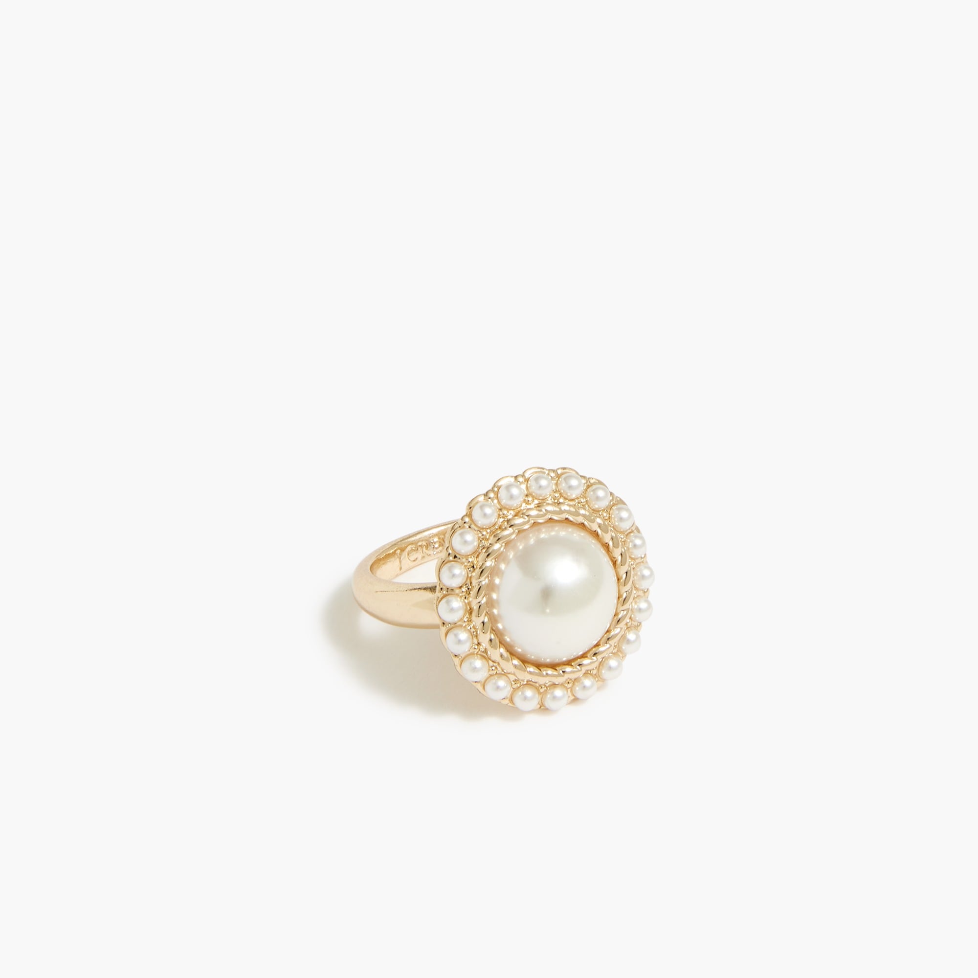 pearl statement ring for women