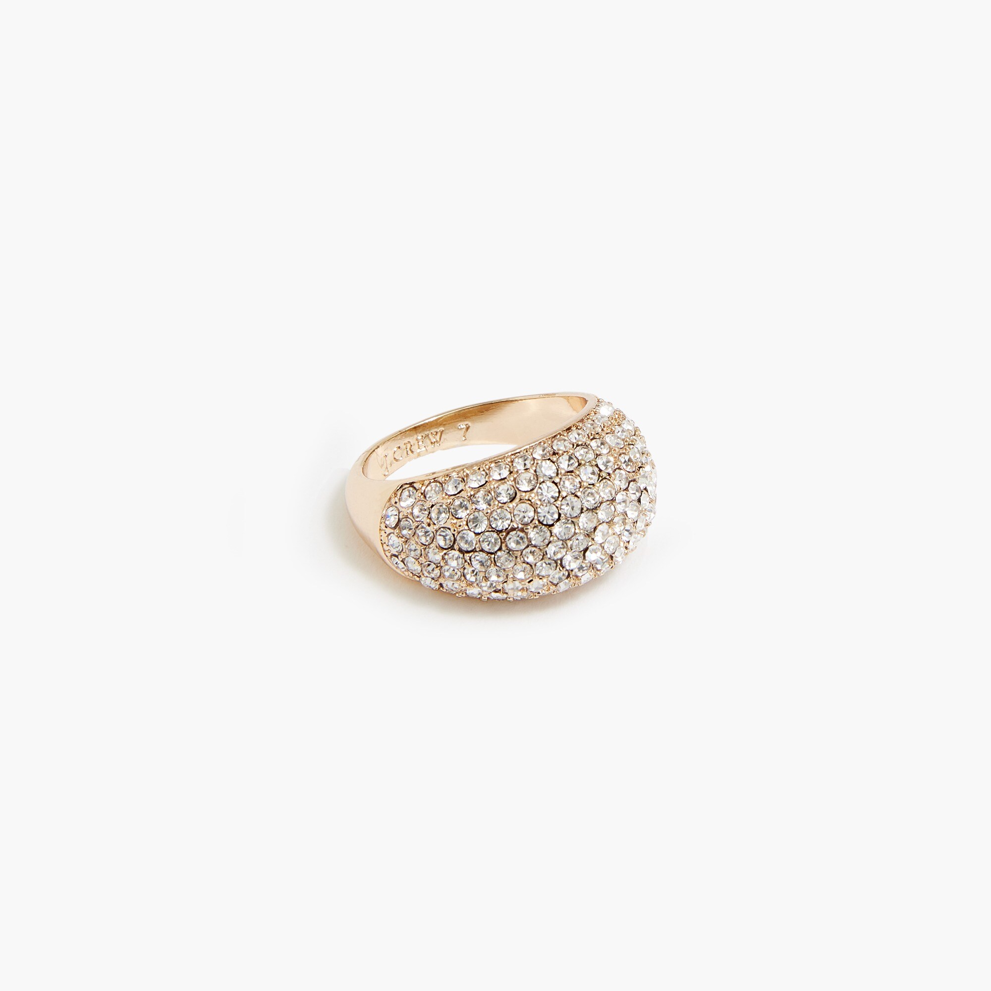 chunky pav&eacute; ring for women